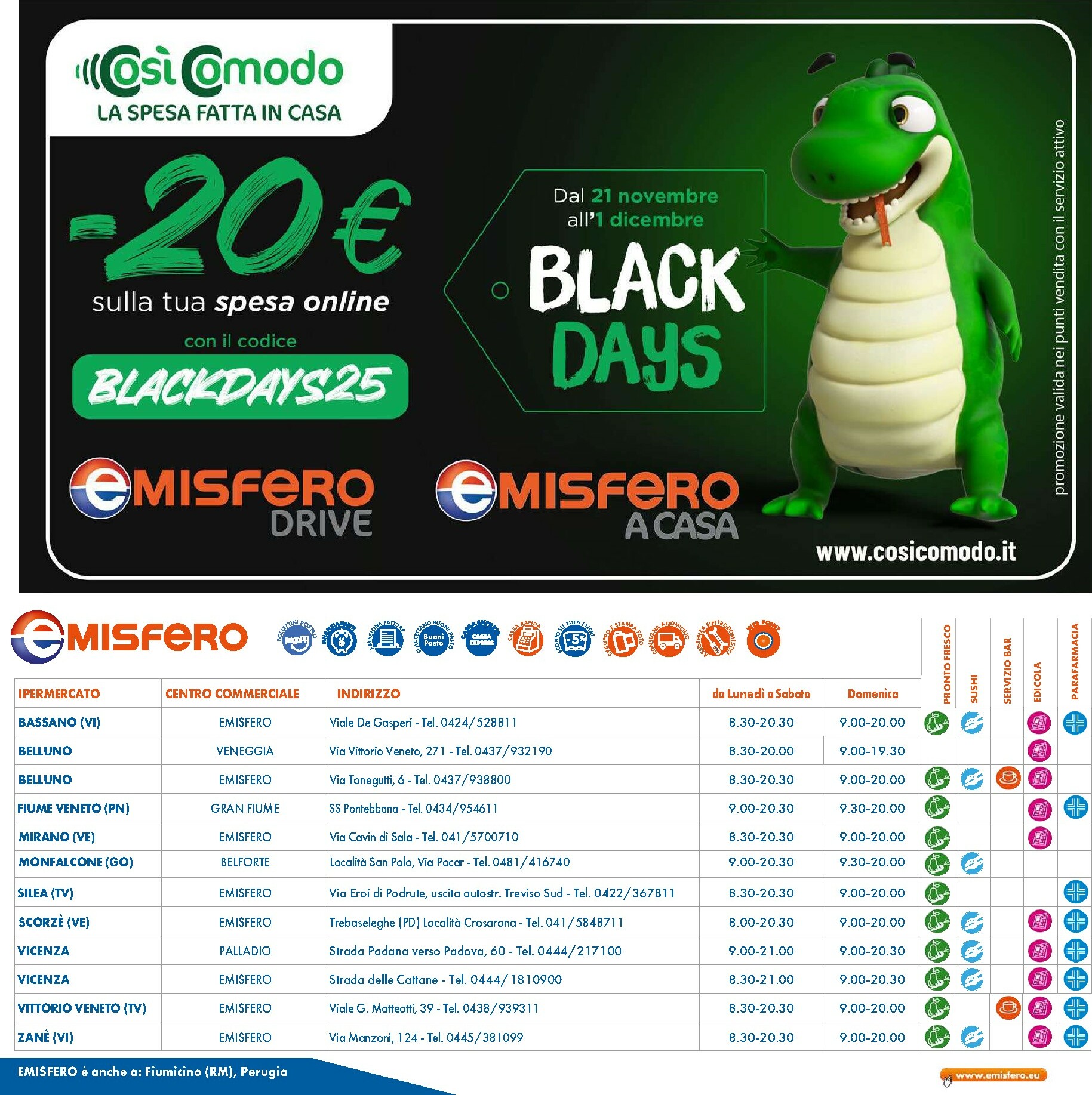 emisfero - Volantino Emisfero - BLACK FRIDAY valido dal 20/11 al 30/11 - page: 16