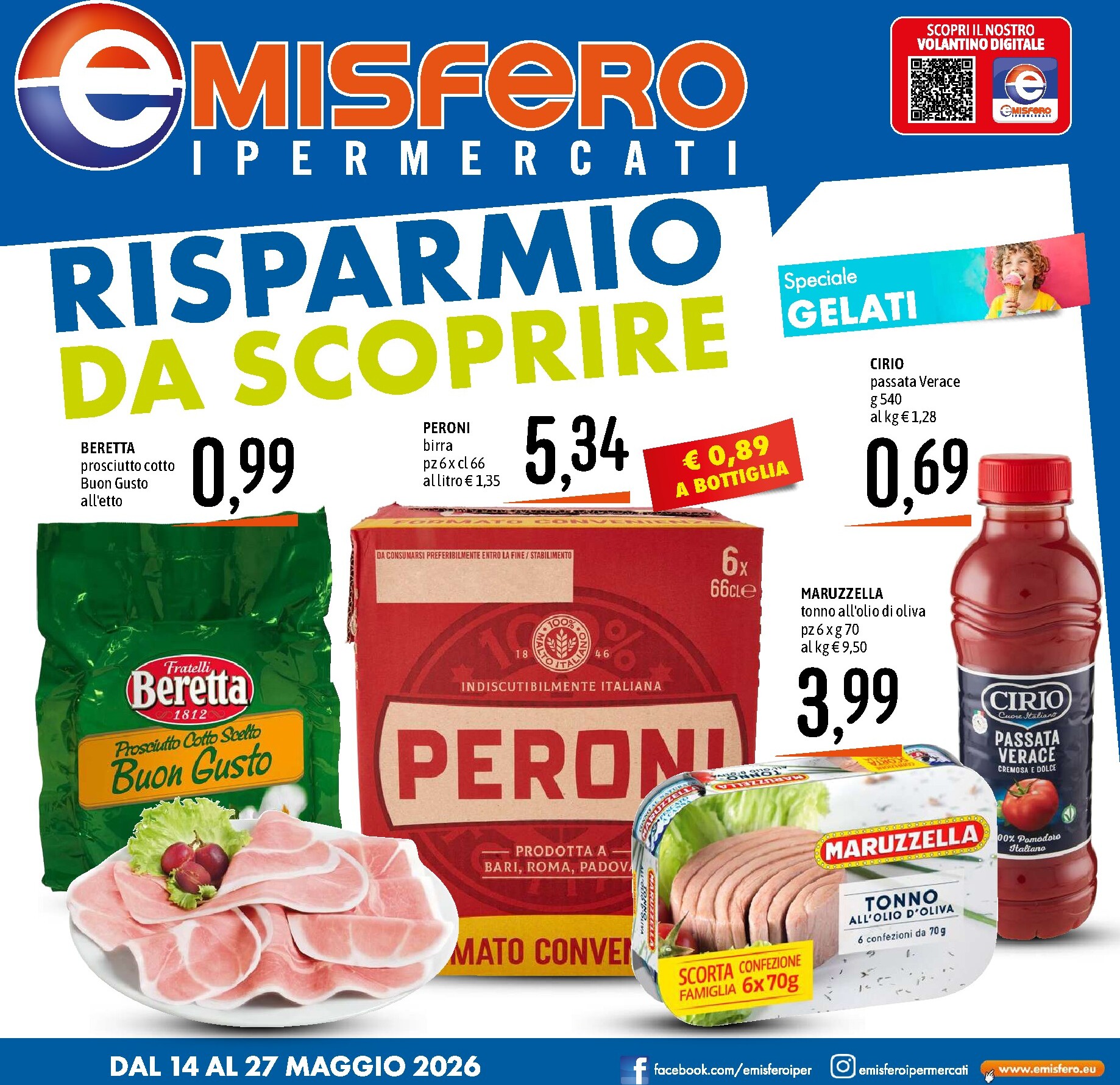 emisfero - Volantino attuale di Emisfero valido dal giovedì 14/05/2026 al mercoledì 27/05/2026
