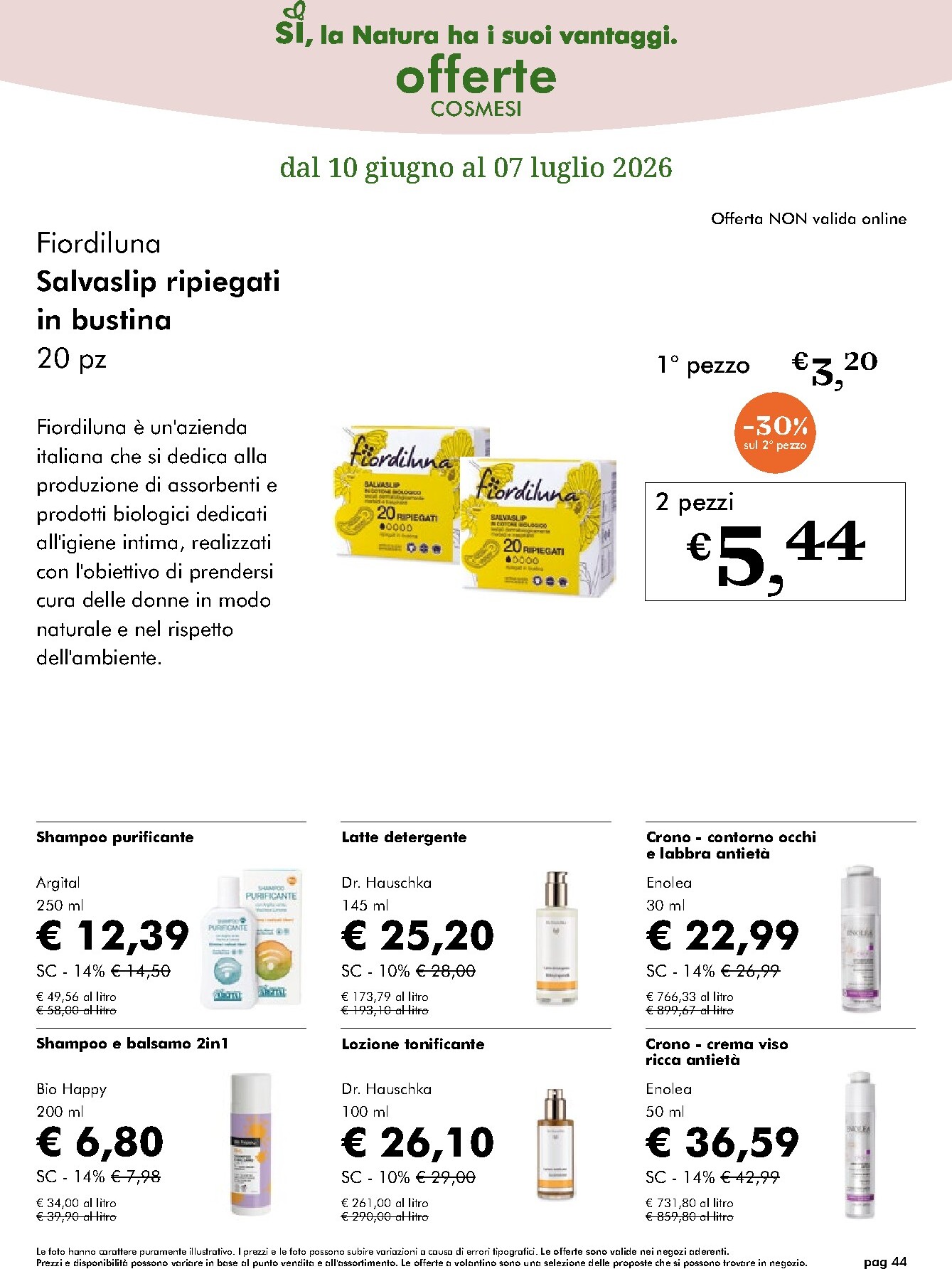 naturasi - Volantino attuale di NaturaSì valido dal mercoledì 10/06/2026 al martedì 07/07/2026 - page: 44