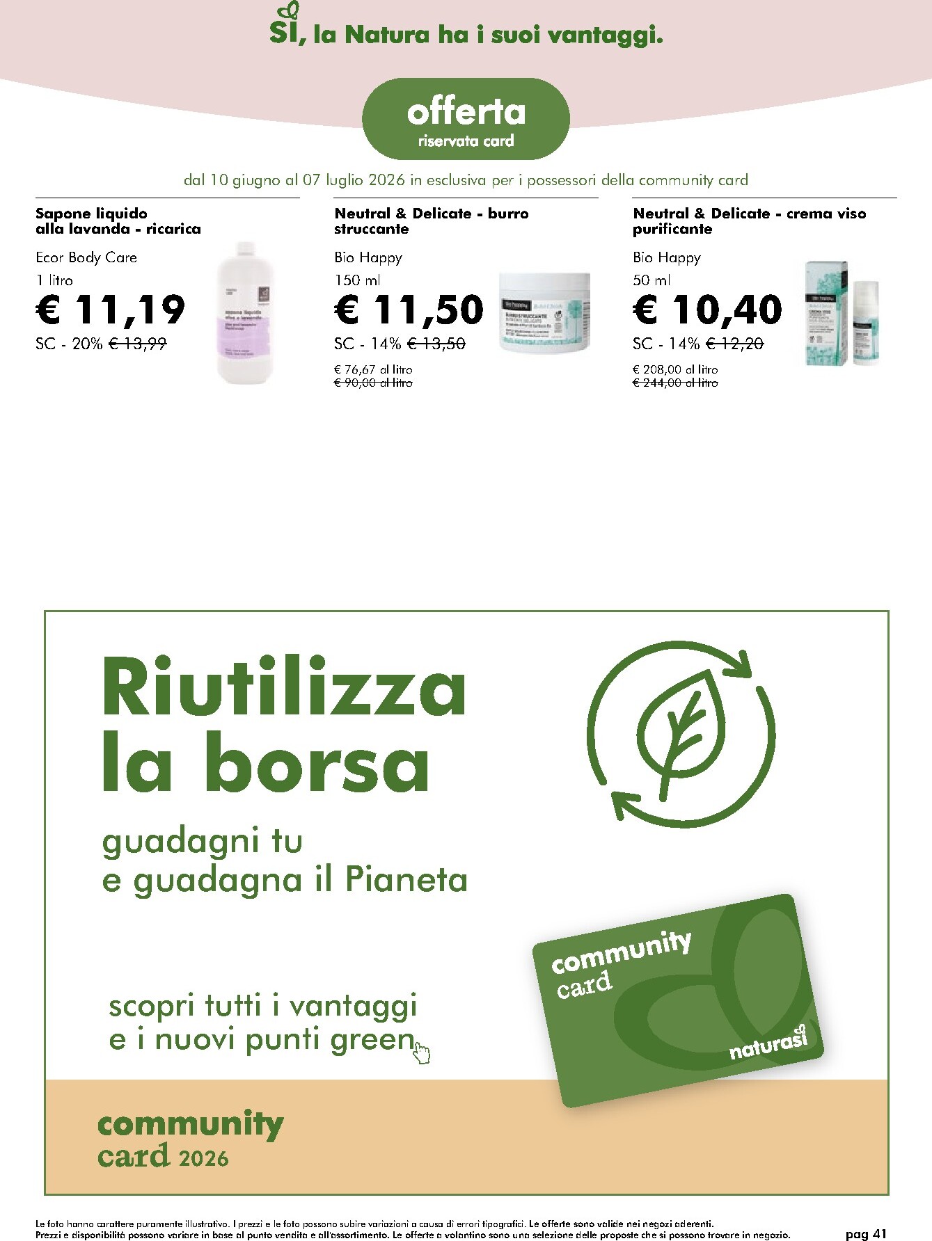naturasi - Volantino attuale di NaturaSì valido dal mercoledì 10/06/2026 al martedì 07/07/2026 - page: 41