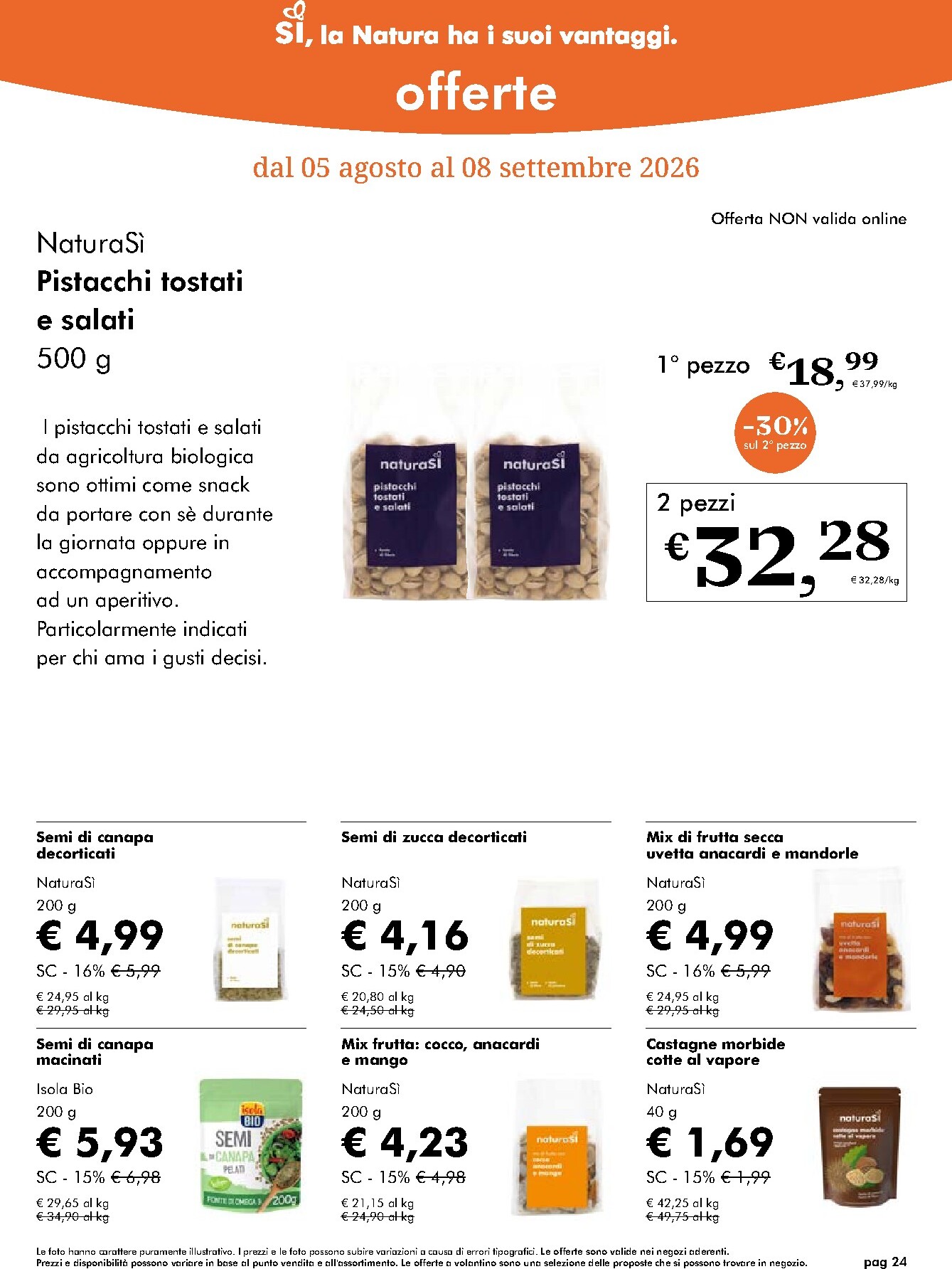 naturasi - Volantino attuale di NaturaSì valido dal mercoledì 05/08/2026 al martedì 08/09/2026 - page: 24