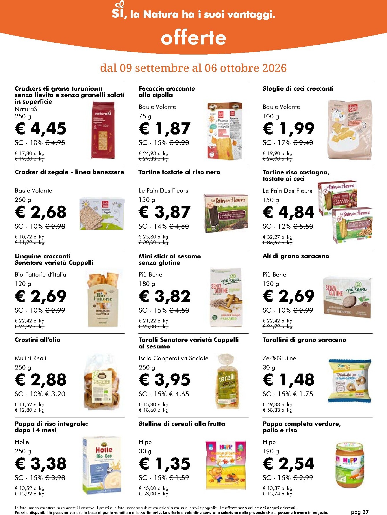 naturasi - Volantino attuale di NaturaSì valido dal mercoledì 09/09/2026 al martedì 06/10/2026 - page: 27