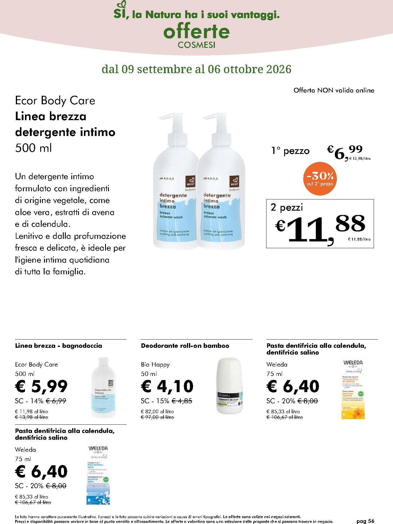 naturasi - Volantino attuale di NaturaSì valido dal mercoledì 09/09/2026 al martedì 06/10/2026 - page: 56