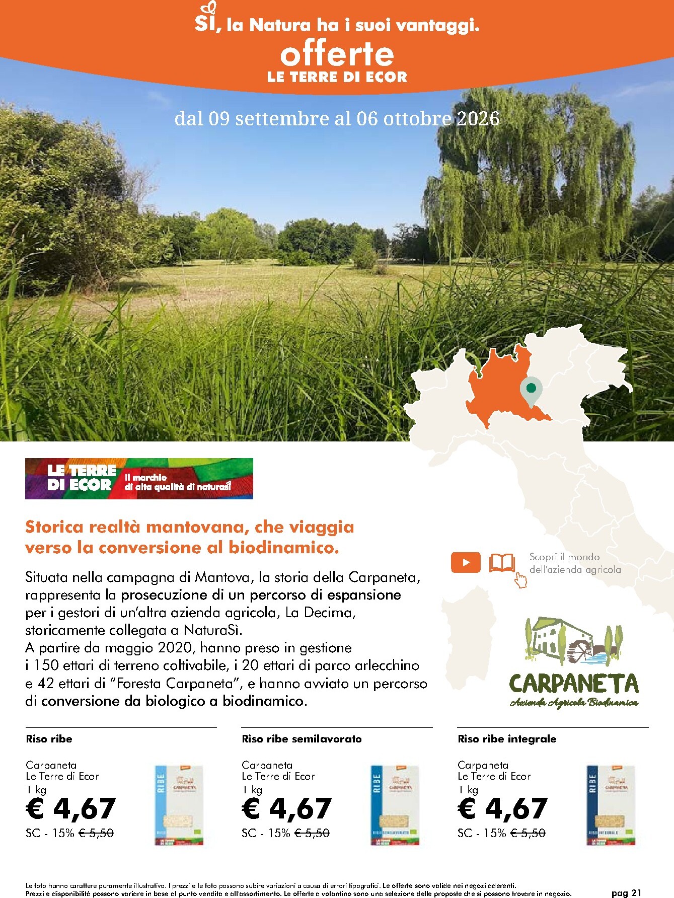 naturasi - Volantino attuale di NaturaSì valido dal mercoledì 09/09/2026 al martedì 06/10/2026 - page: 21