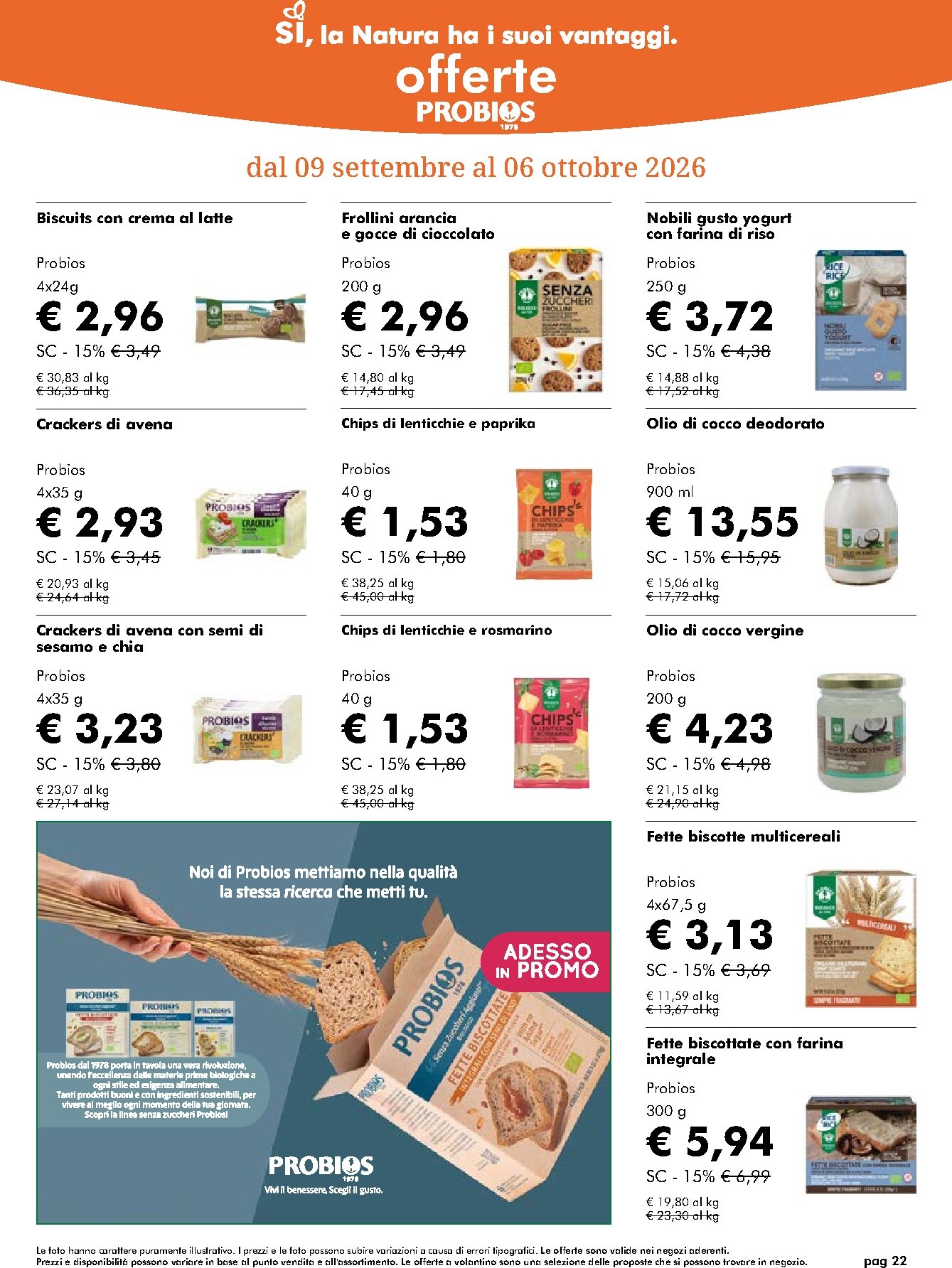 naturasi - Volantino attuale di NaturaSì valido dal mercoledì 09/09/2026 al martedì 06/10/2026 - page: 22