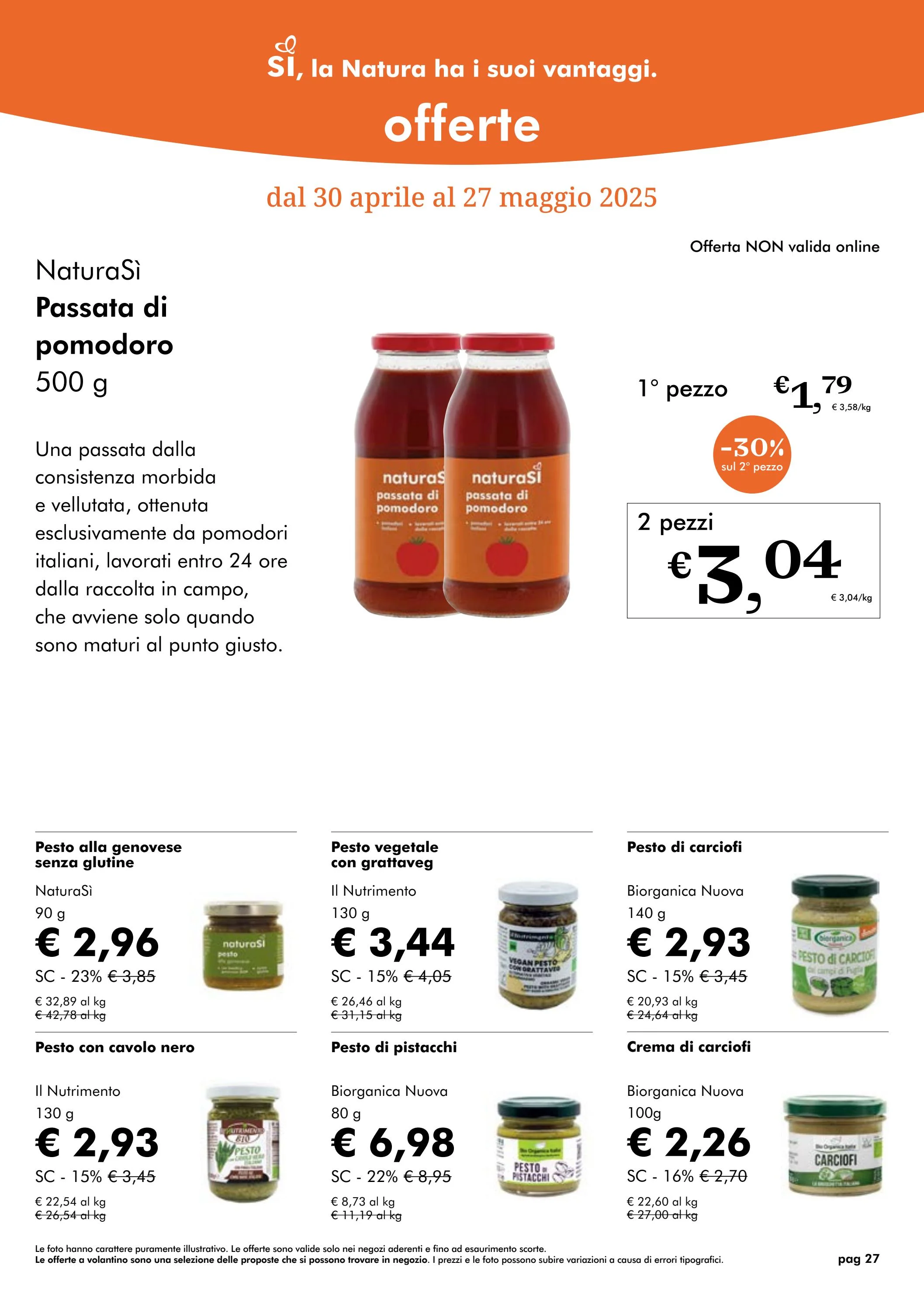 naturasi - Volantino NaturaSì valido dal 30/04 al 27/05 - page: 27 naturasi - Volantino NaturaSì valido dal 30/04 al 27/05 - page: 27