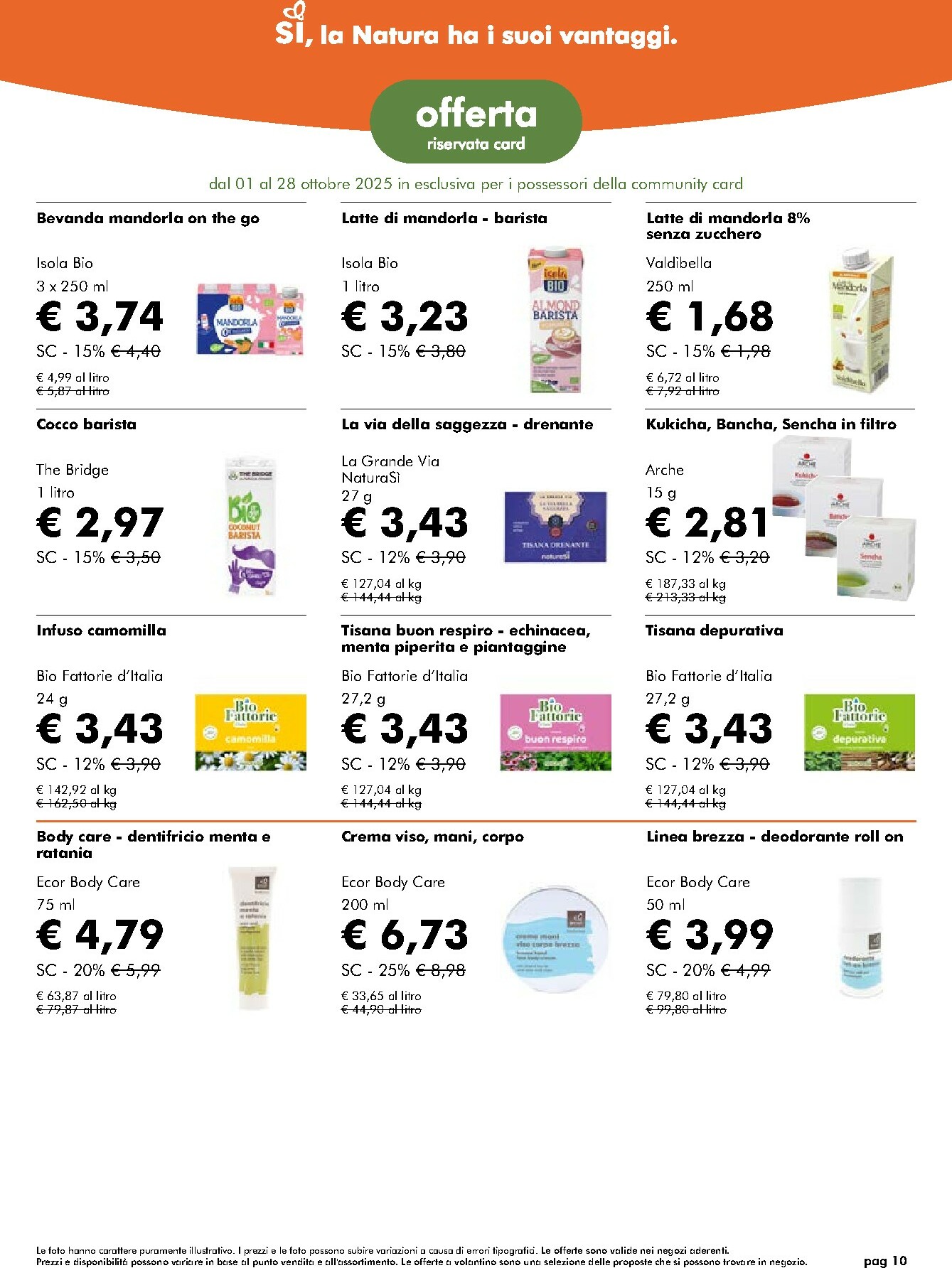 naturasi - Volantino NaturaSì valido dal 01/10 al 28/10 - page: 10 naturasi - Volantino NaturaSì valido dal 01/10 al 28/10 - page: 10
