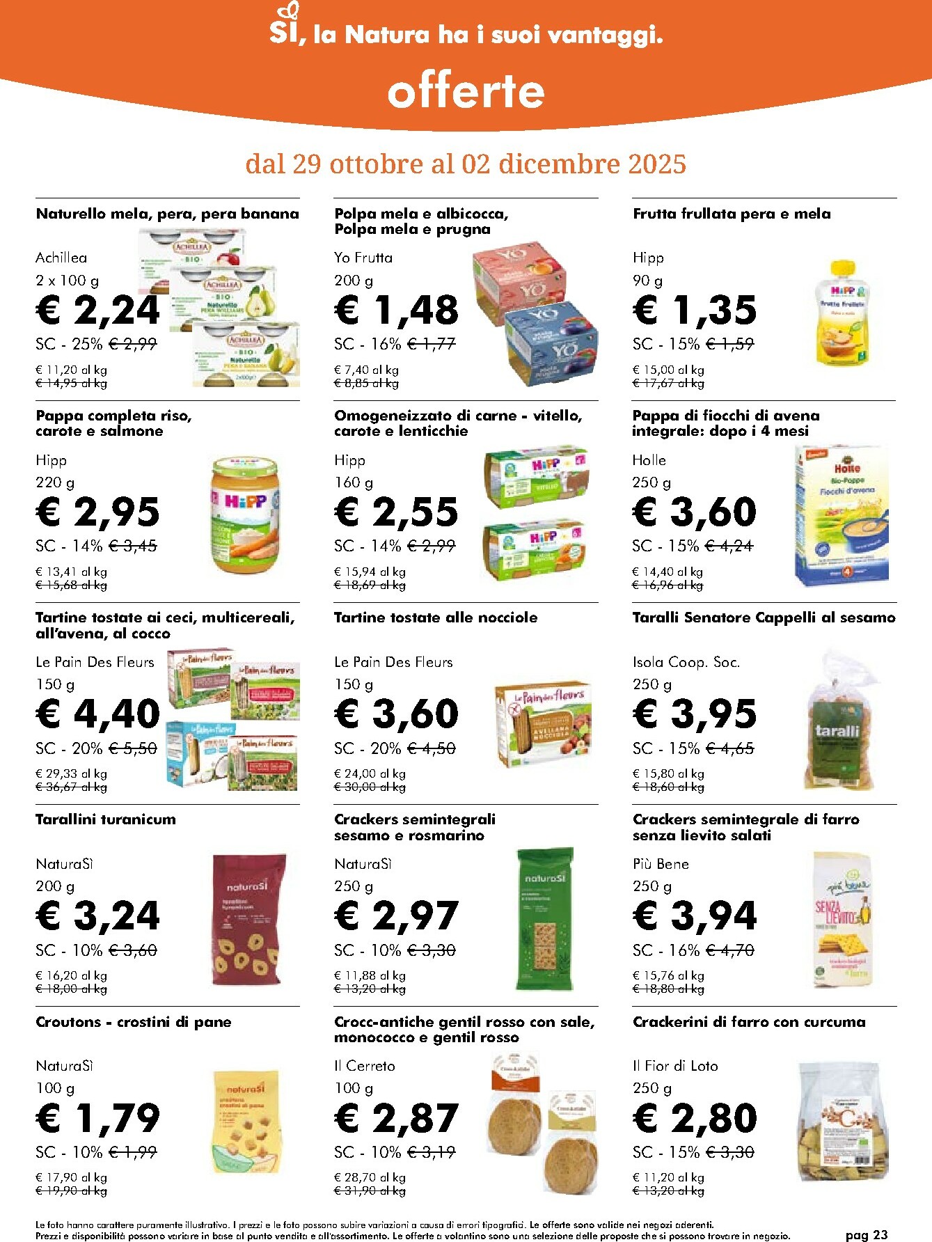 naturasi - Volantino NaturaSì valido dal 29/10 al 02/12 - page: 23