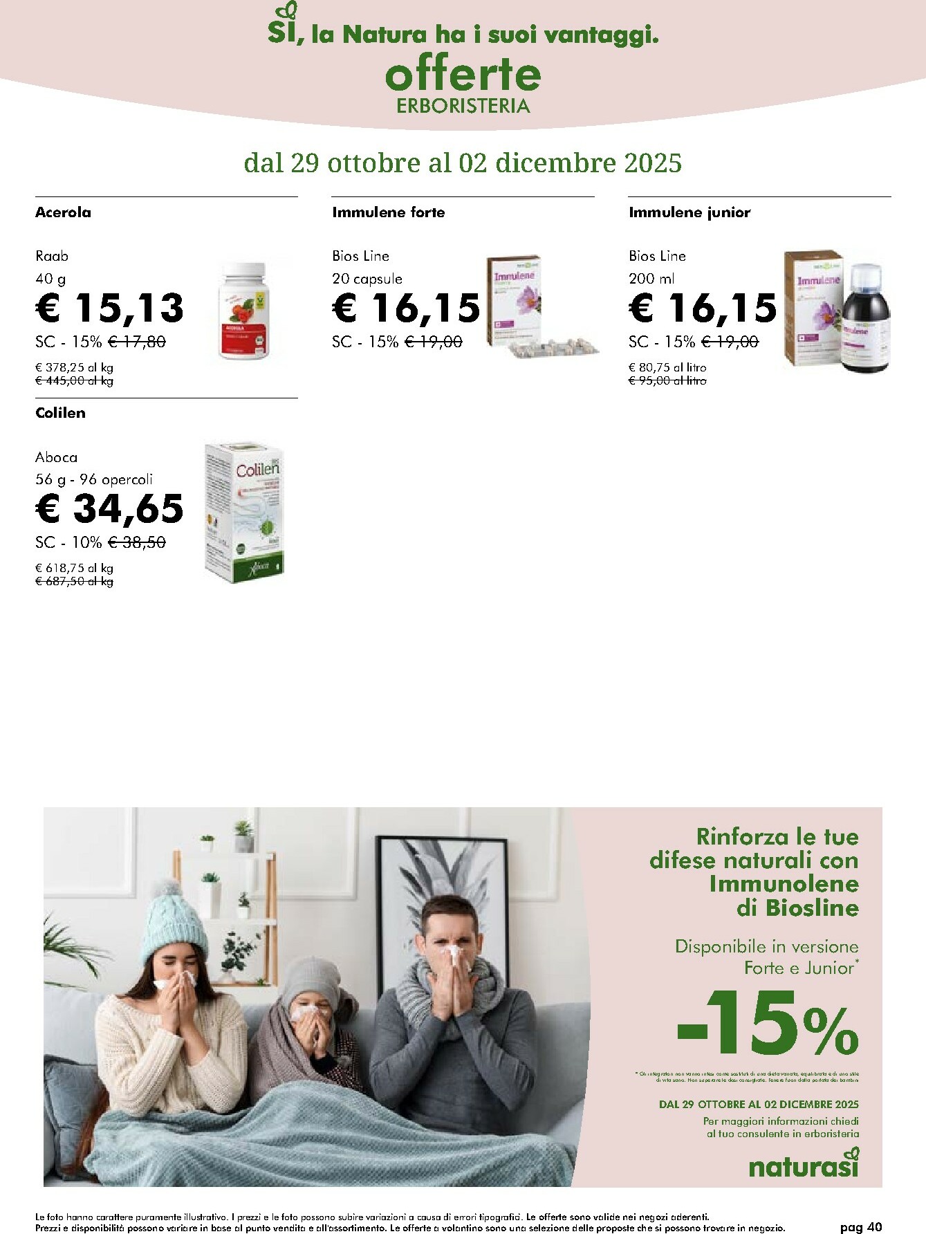 naturasi - Volantino NaturaSì valido dal 29/10 al 02/12 - page: 40