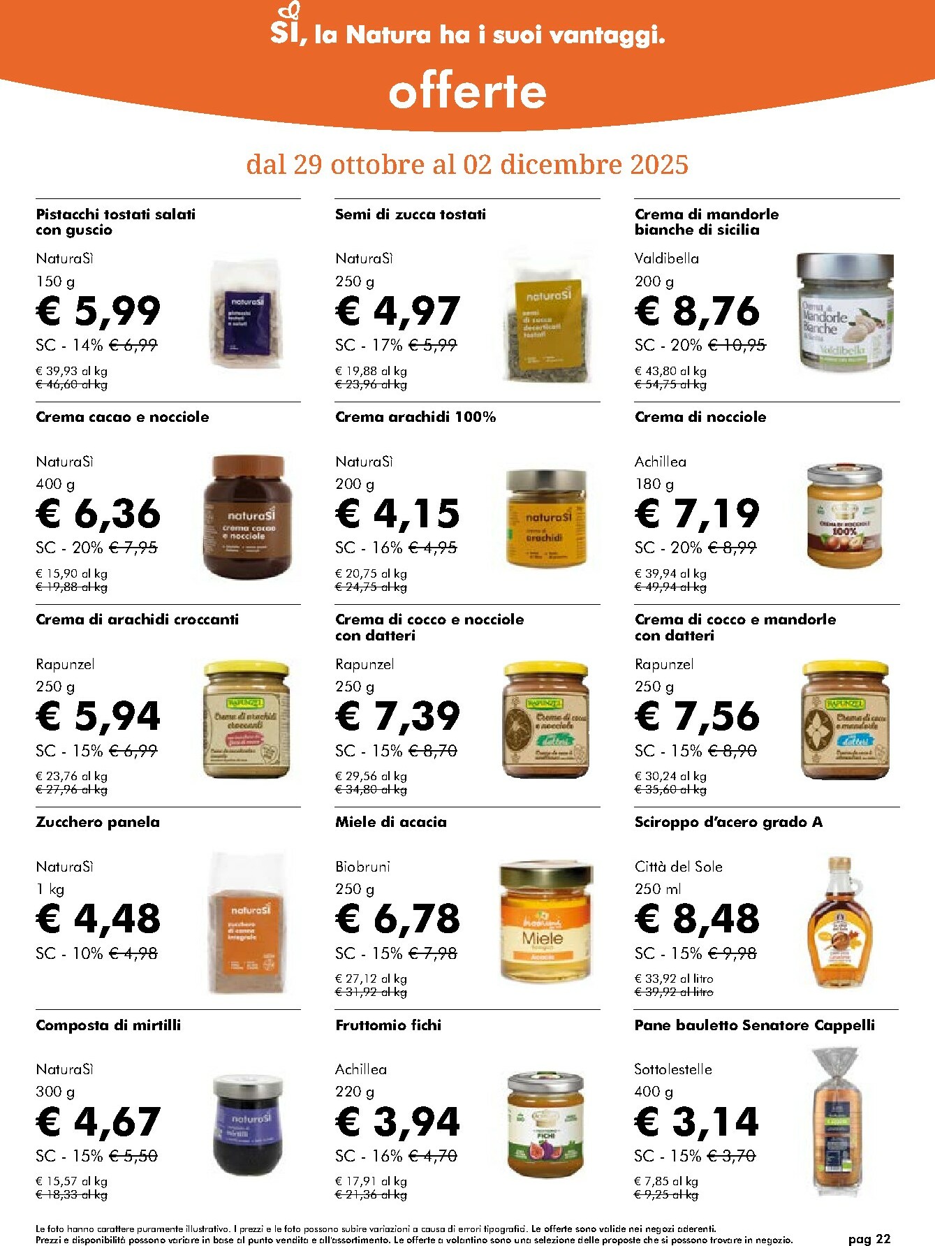 naturasi - Volantino NaturaSì valido dal 29/10 al 02/12 - page: 22