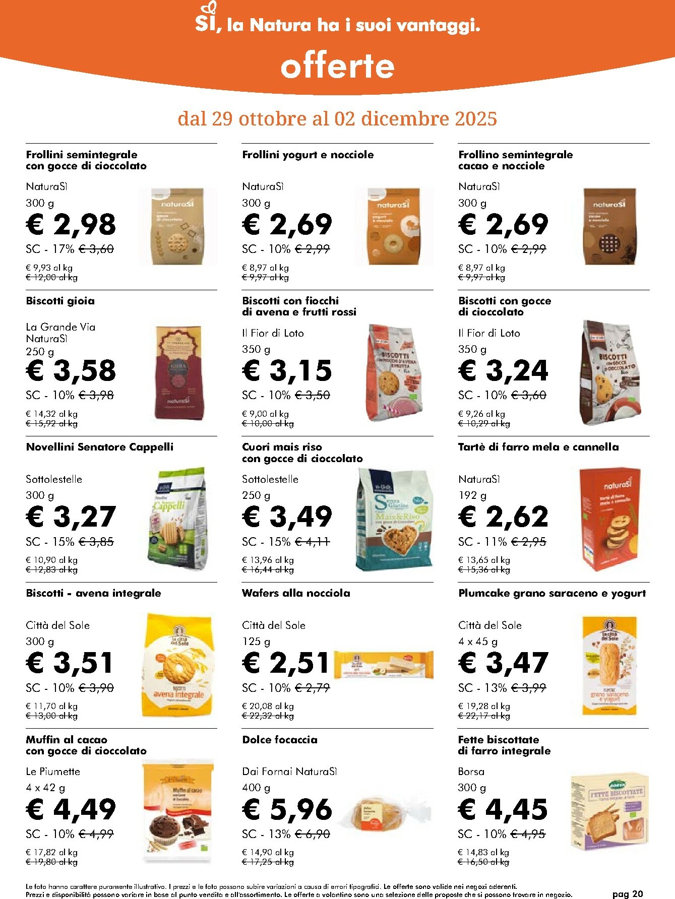 naturasi - Volantino NaturaSì valido dal 29/10 al 02/12 - page: 20