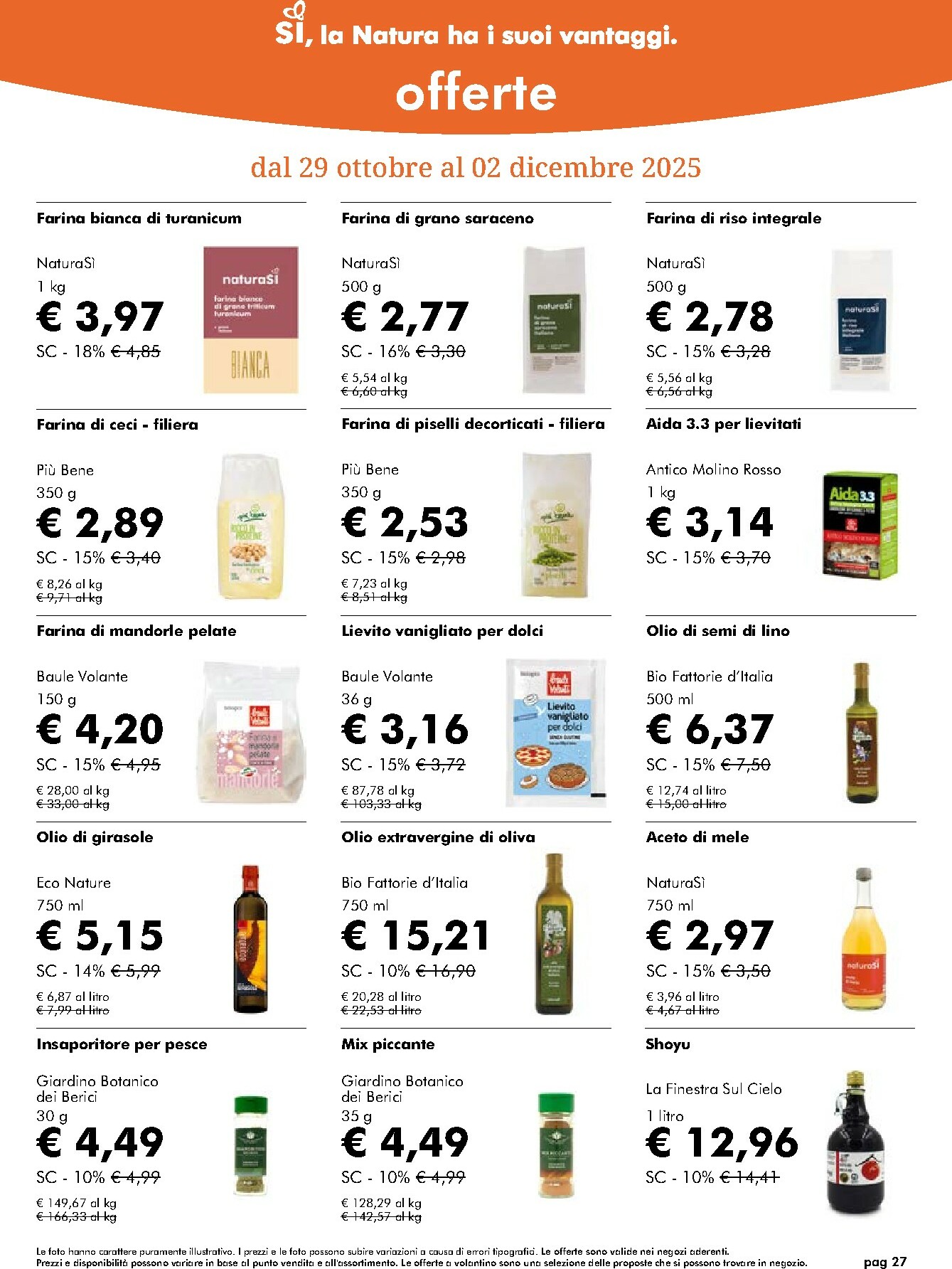 naturasi - Volantino NaturaSì valido dal 29/10 al 02/12 - page: 27