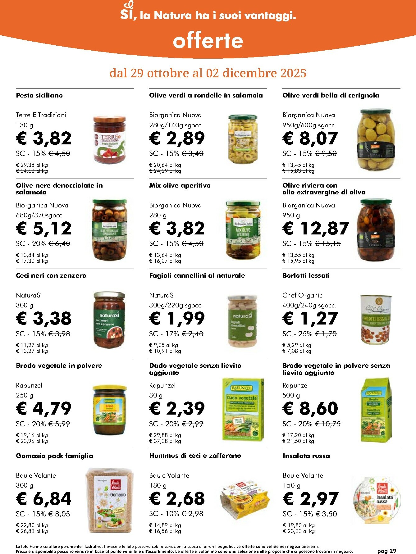 naturasi - Volantino NaturaSì valido dal 29/10 al 02/12 - page: 29