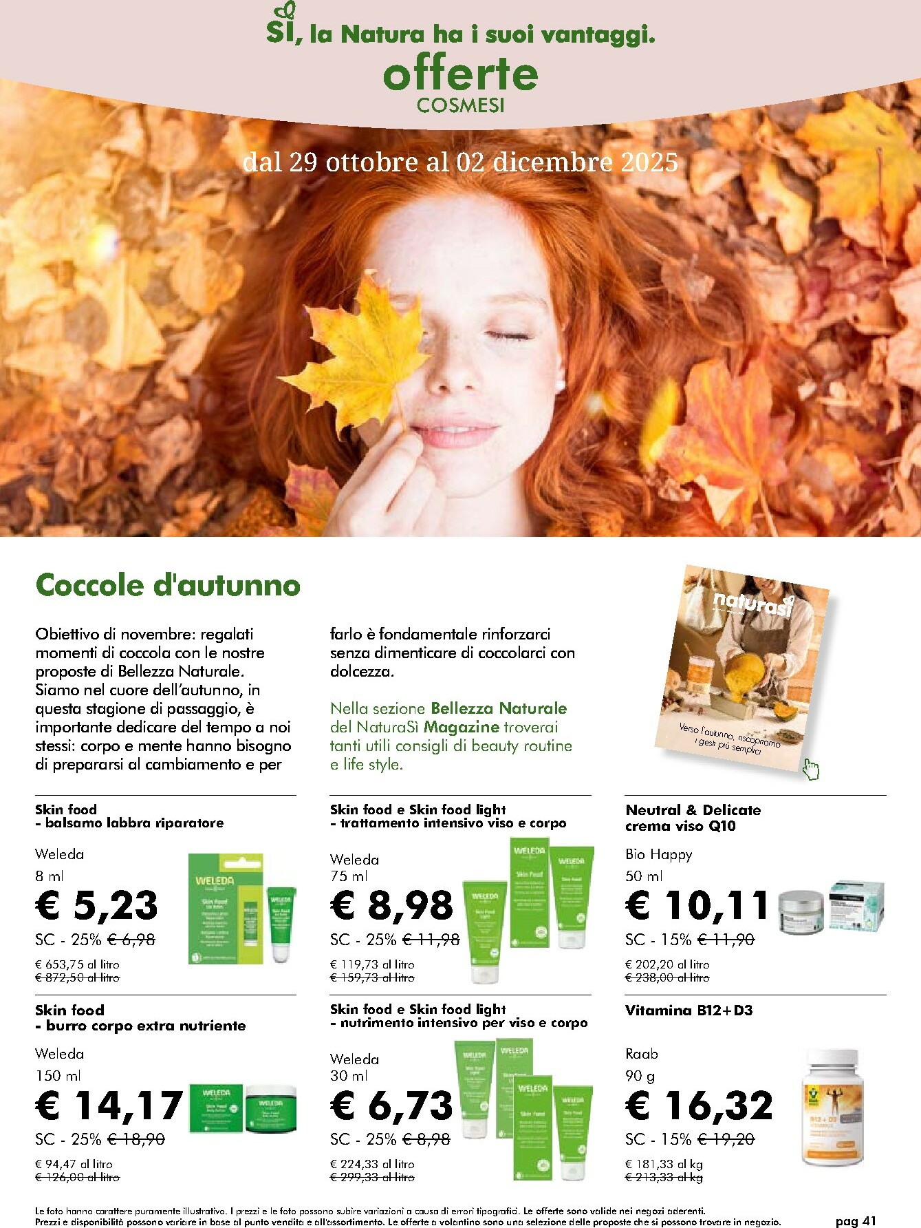 naturasi - Volantino NaturaSì valido dal 29/10 al 02/12 - page: 41