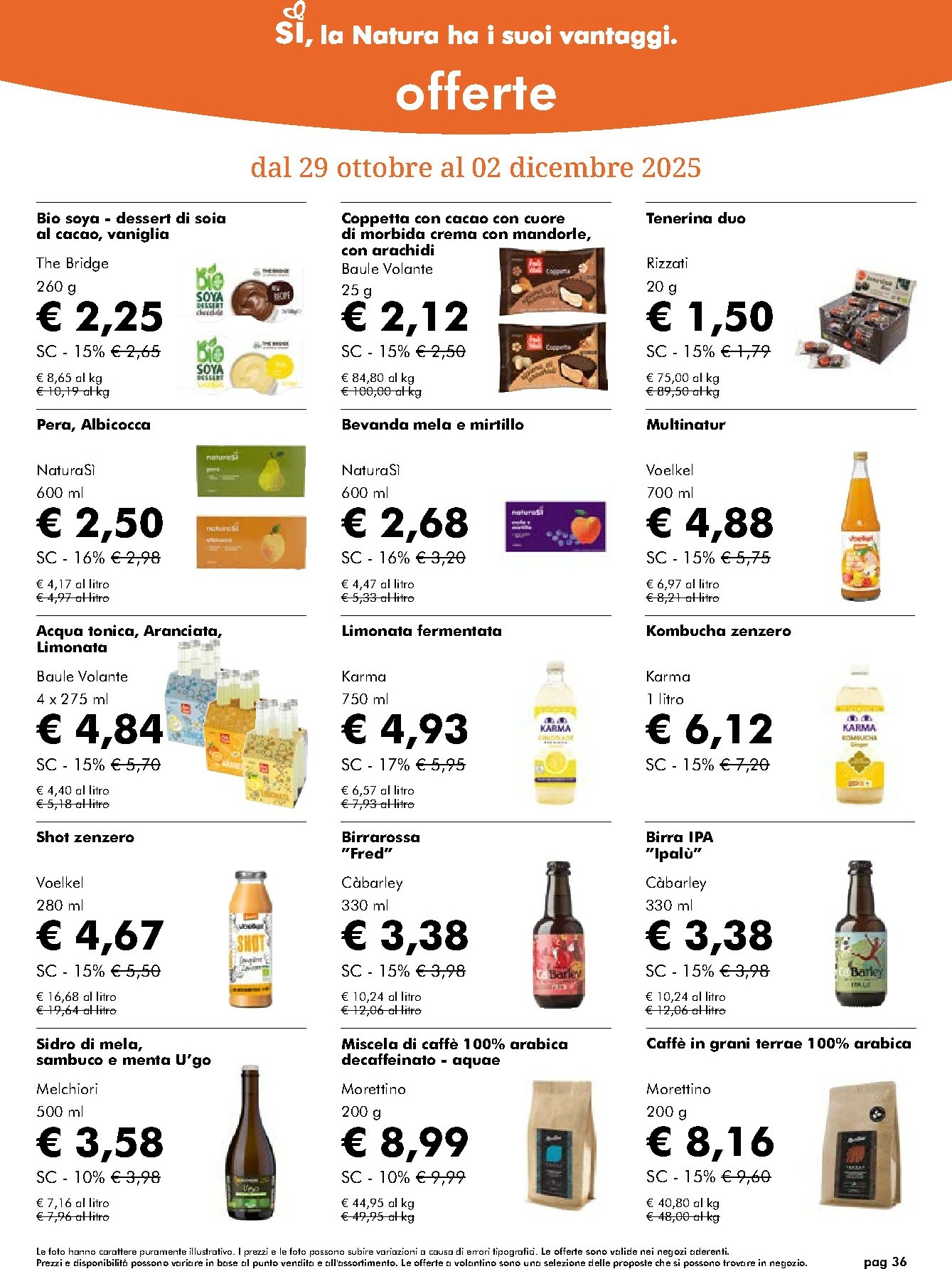 naturasi - Volantino NaturaSì valido dal 29/10 al 02/12 - page: 36