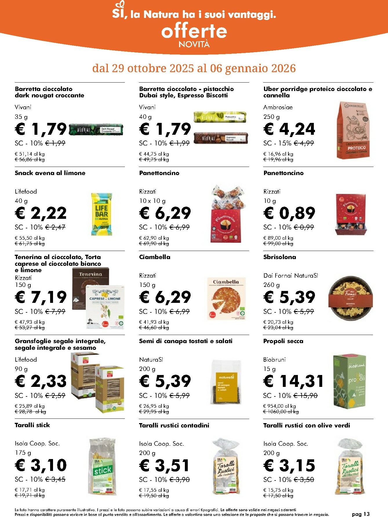 naturasi - Volantino NaturaSì valido dal 03/12 al 07/01 - page: 13