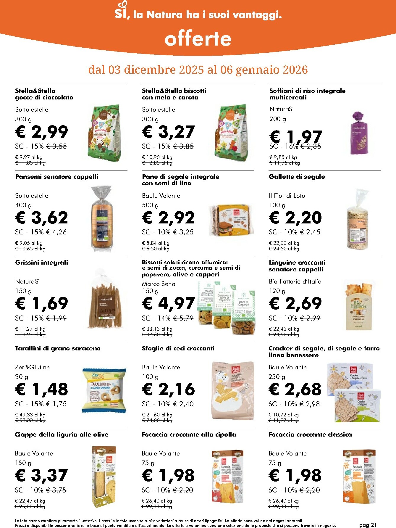 naturasi - Volantino NaturaSì valido dal 03/12 al 07/01 - page: 21