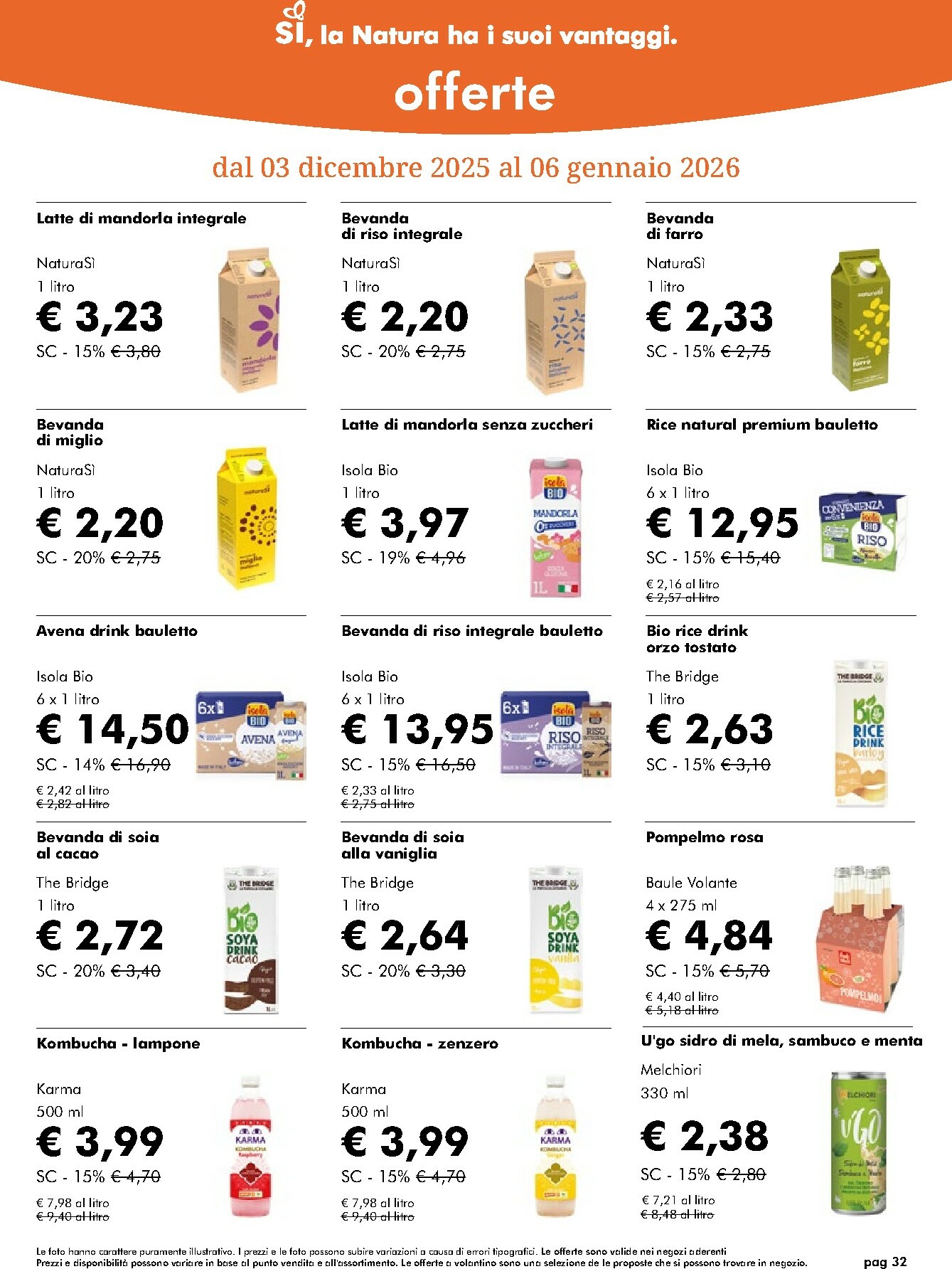 naturasi - Volantino NaturaSì valido dal 03/12 al 07/01 - page: 32