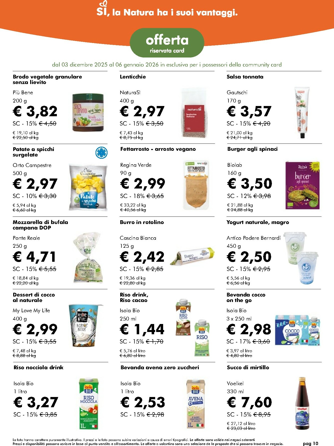 naturasi - Volantino NaturaSì valido dal 03/12 al 07/01 - page: 10