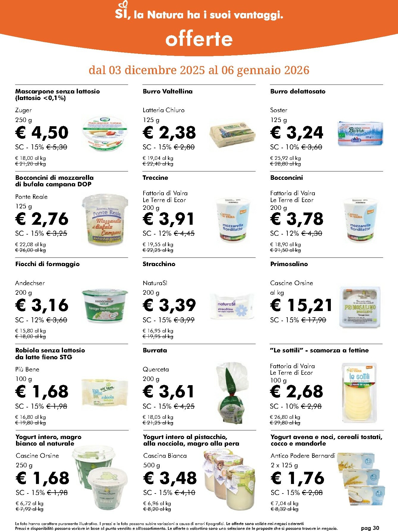 naturasi - Volantino NaturaSì valido dal 03/12 al 07/01 - page: 30