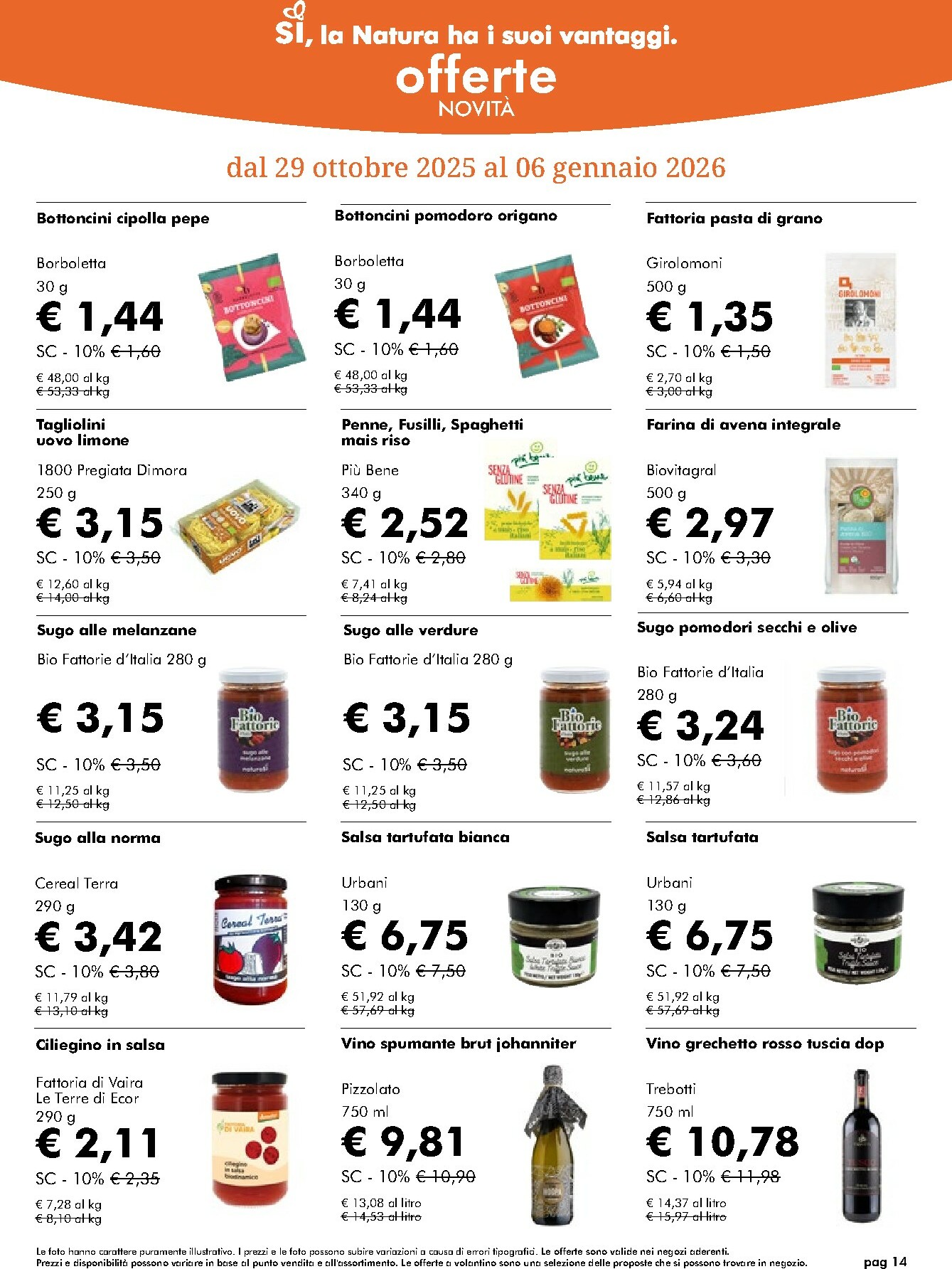 naturasi - Volantino NaturaSì valido dal 03/12 al 07/01 - page: 14