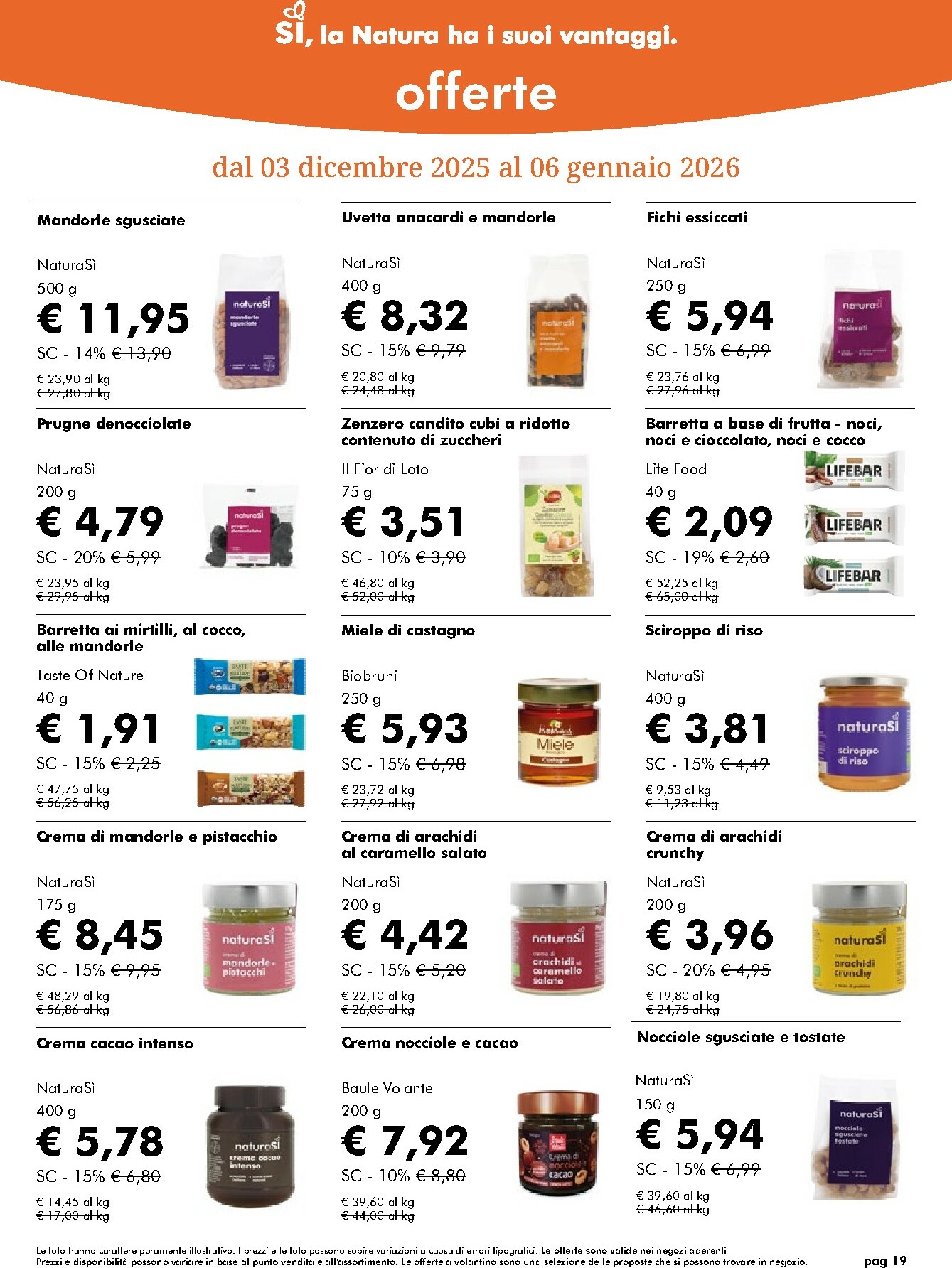 naturasi - Volantino NaturaSì valido dal 03/12 al 07/01 - page: 19