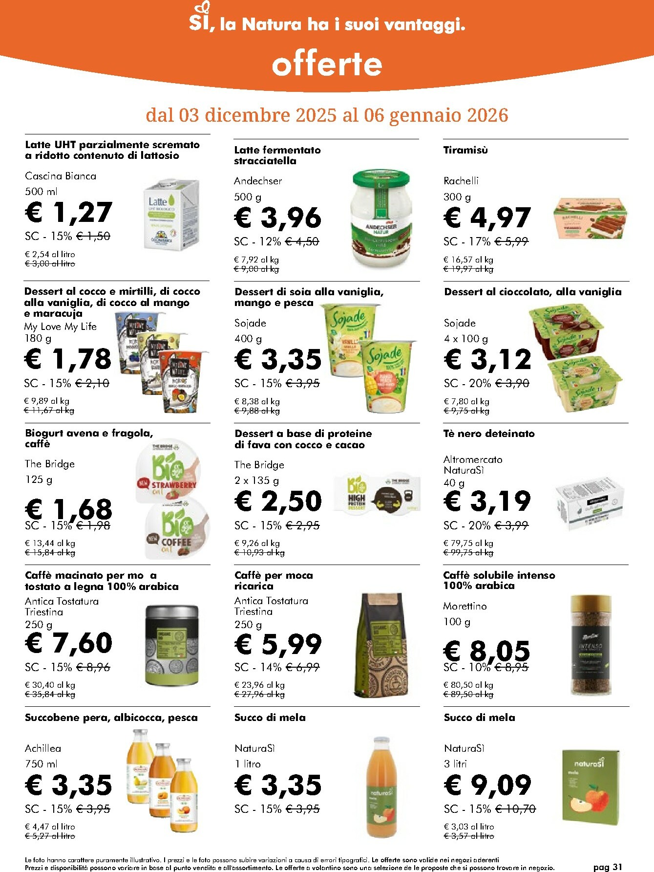 naturasi - Volantino NaturaSì valido dal 03/12 al 07/01 - page: 31