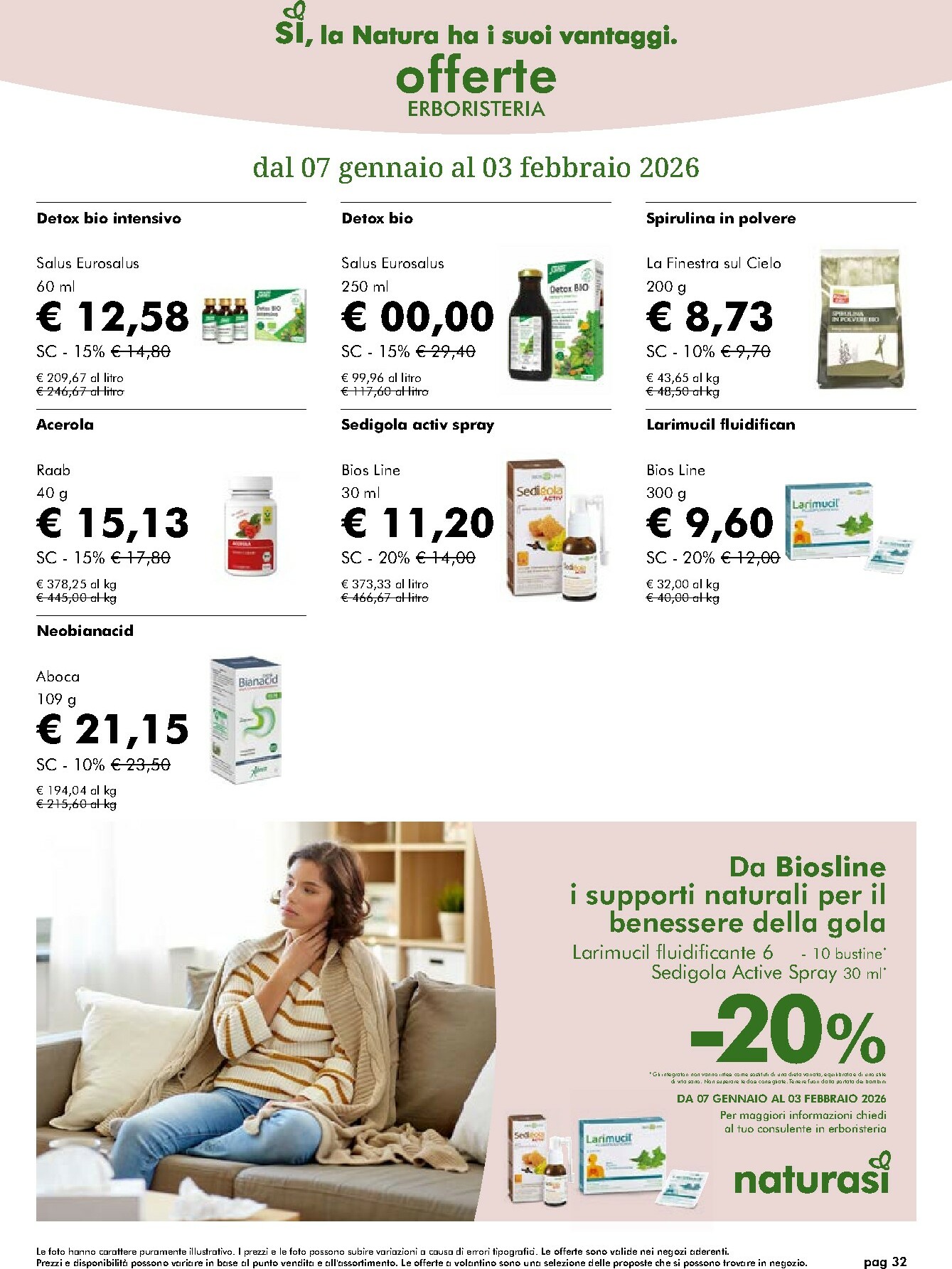 naturasi - Volantino NaturaSì valido dal 07/01 al 03/02 - page: 32