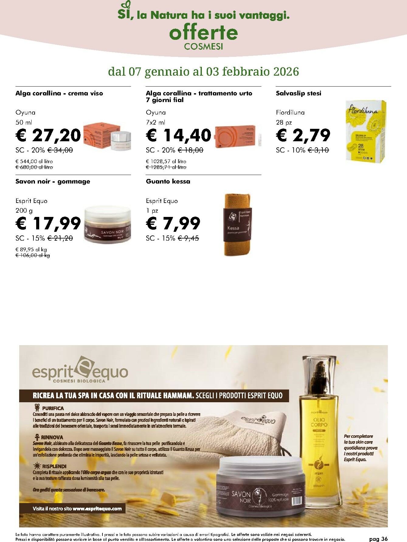 naturasi - Volantino NaturaSì valido dal 07/01 al 03/02 - page: 36