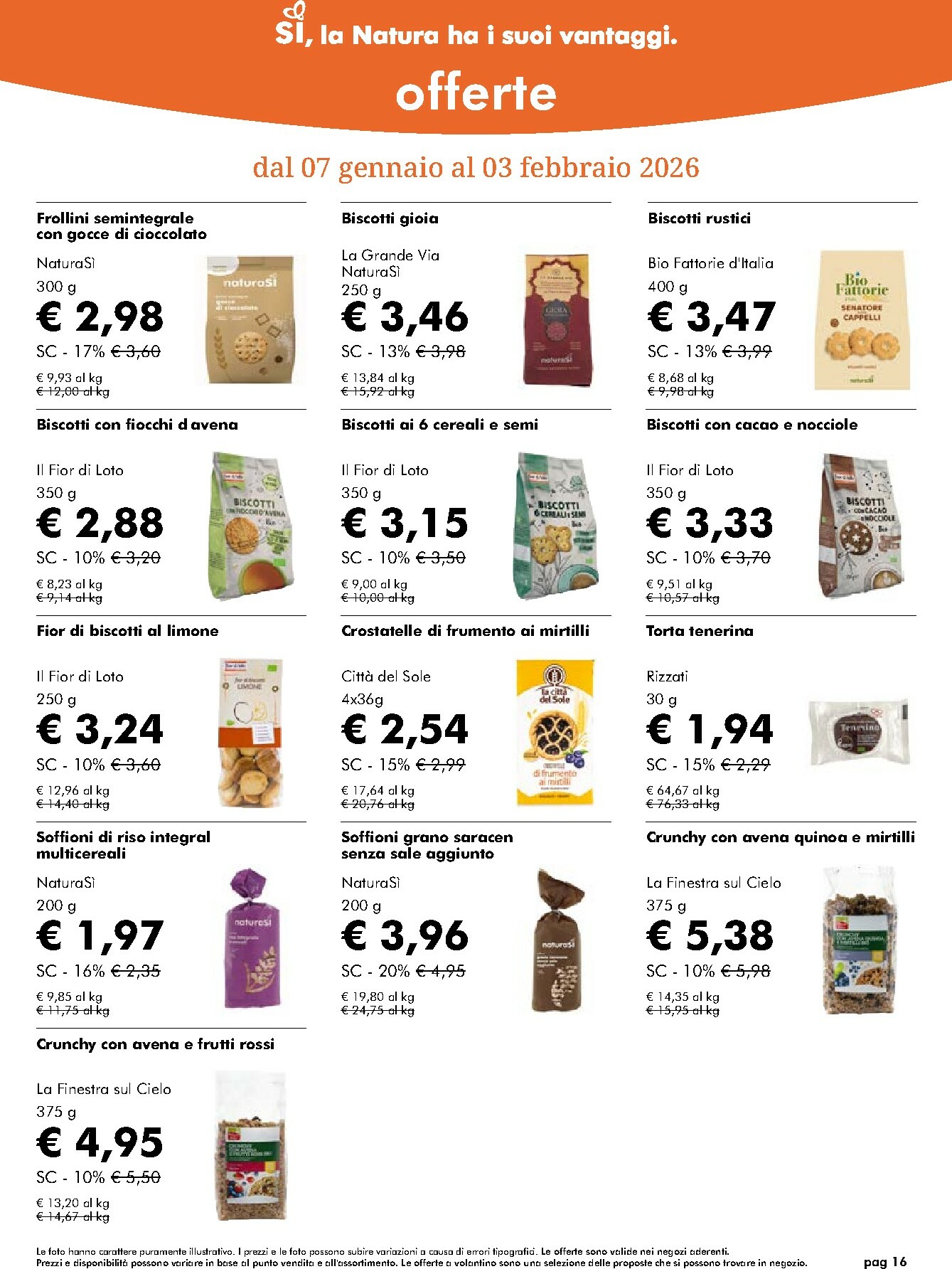 naturasi - Volantino NaturaSì valido dal 07/01 al 03/02 - page: 16