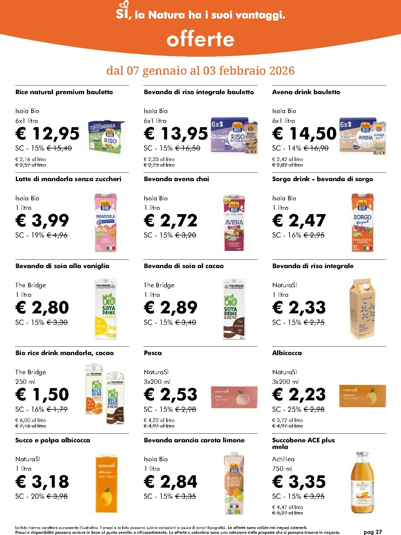 naturasi - Volantino NaturaSì valido dal 07/01 al 03/02 - page: 27