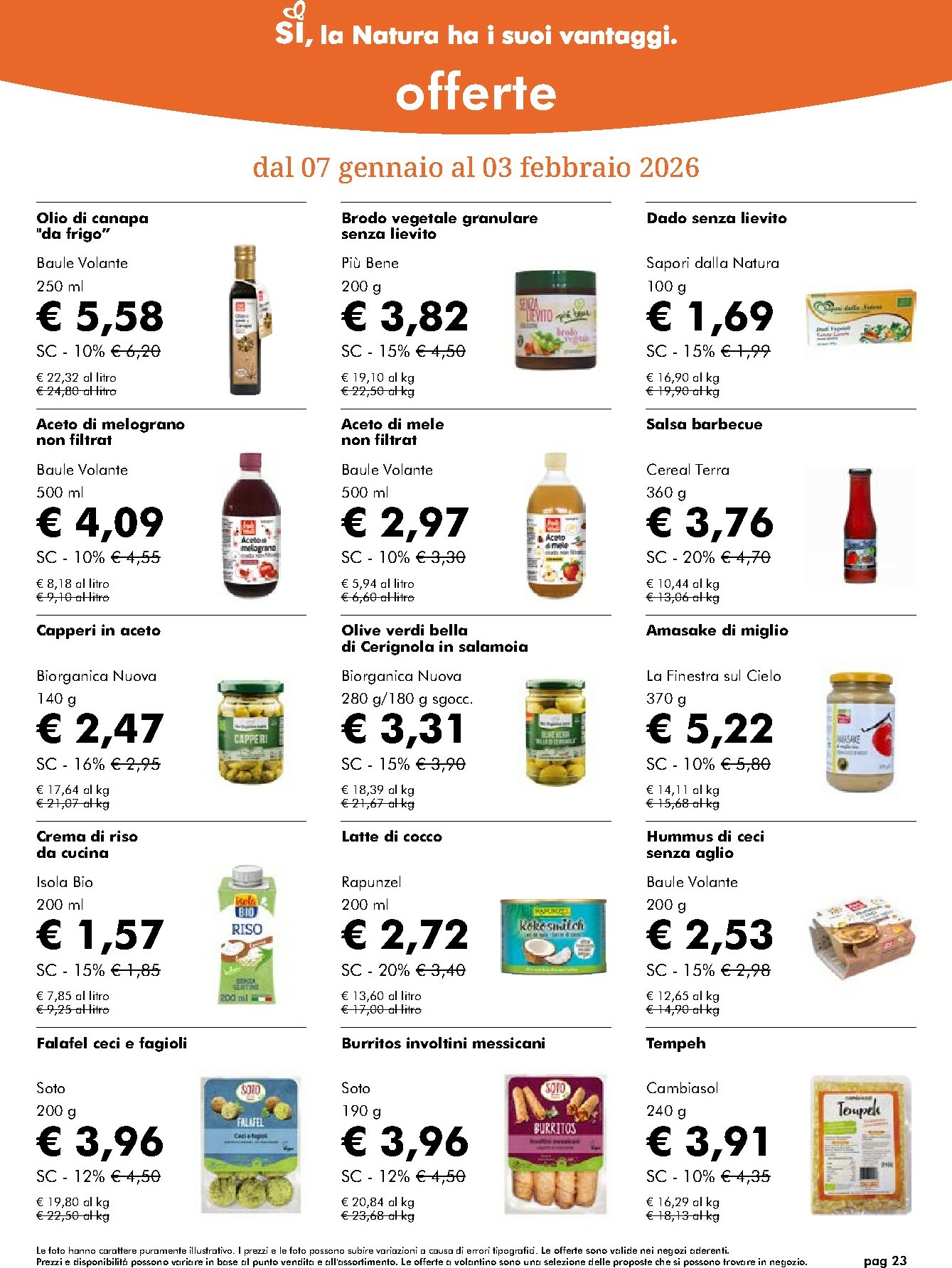 naturasi - Volantino NaturaSì valido dal 07/01 al 03/02 - page: 23