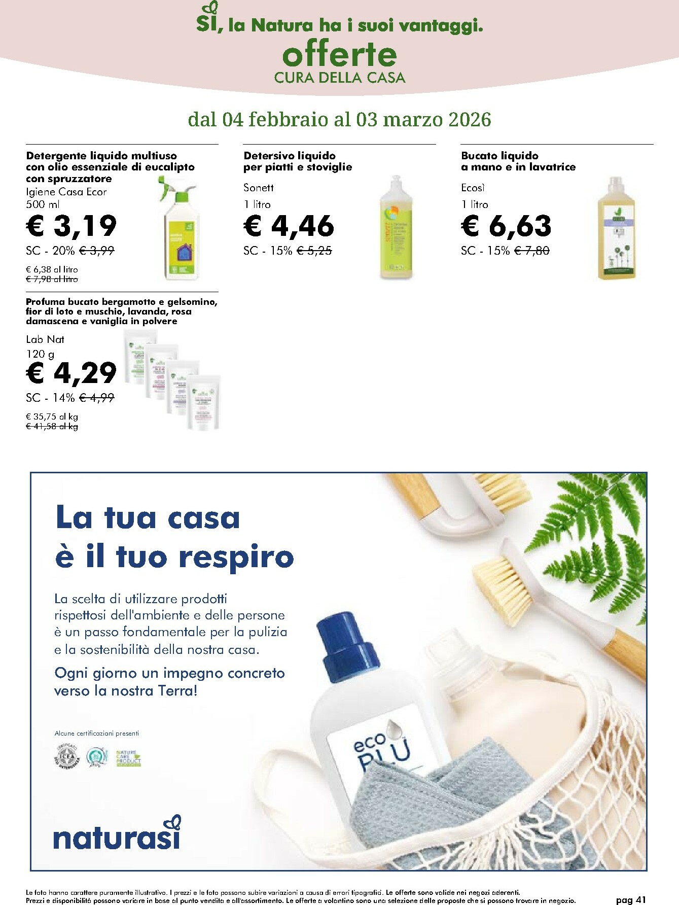 naturasi - Volantino NaturaSì valido dal 04/02/2026 al 03/03/2026 - page: 41