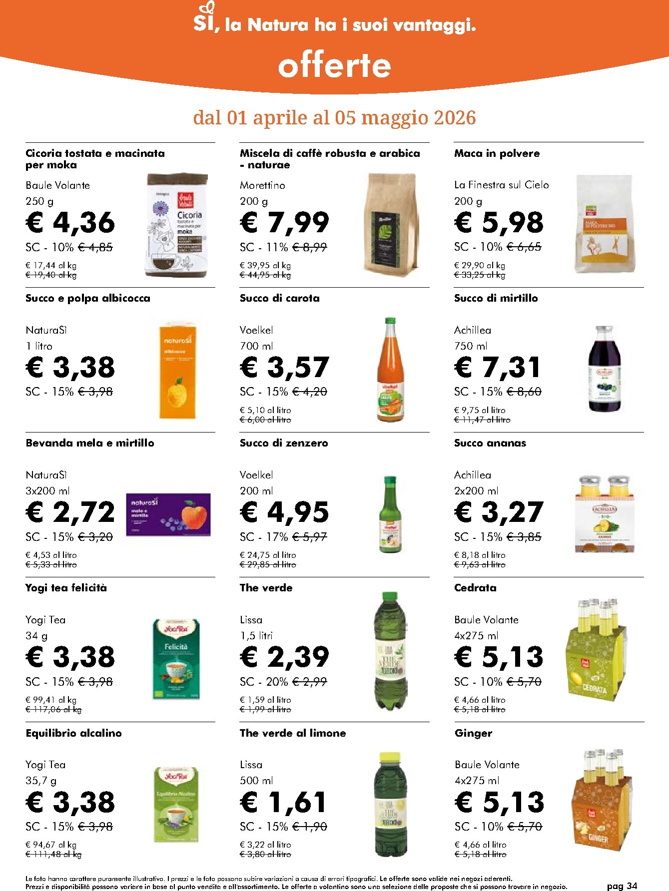 naturasi - Volantino NaturaSì valido dal 01/04/2026 al 05/05/2026 - page: 34