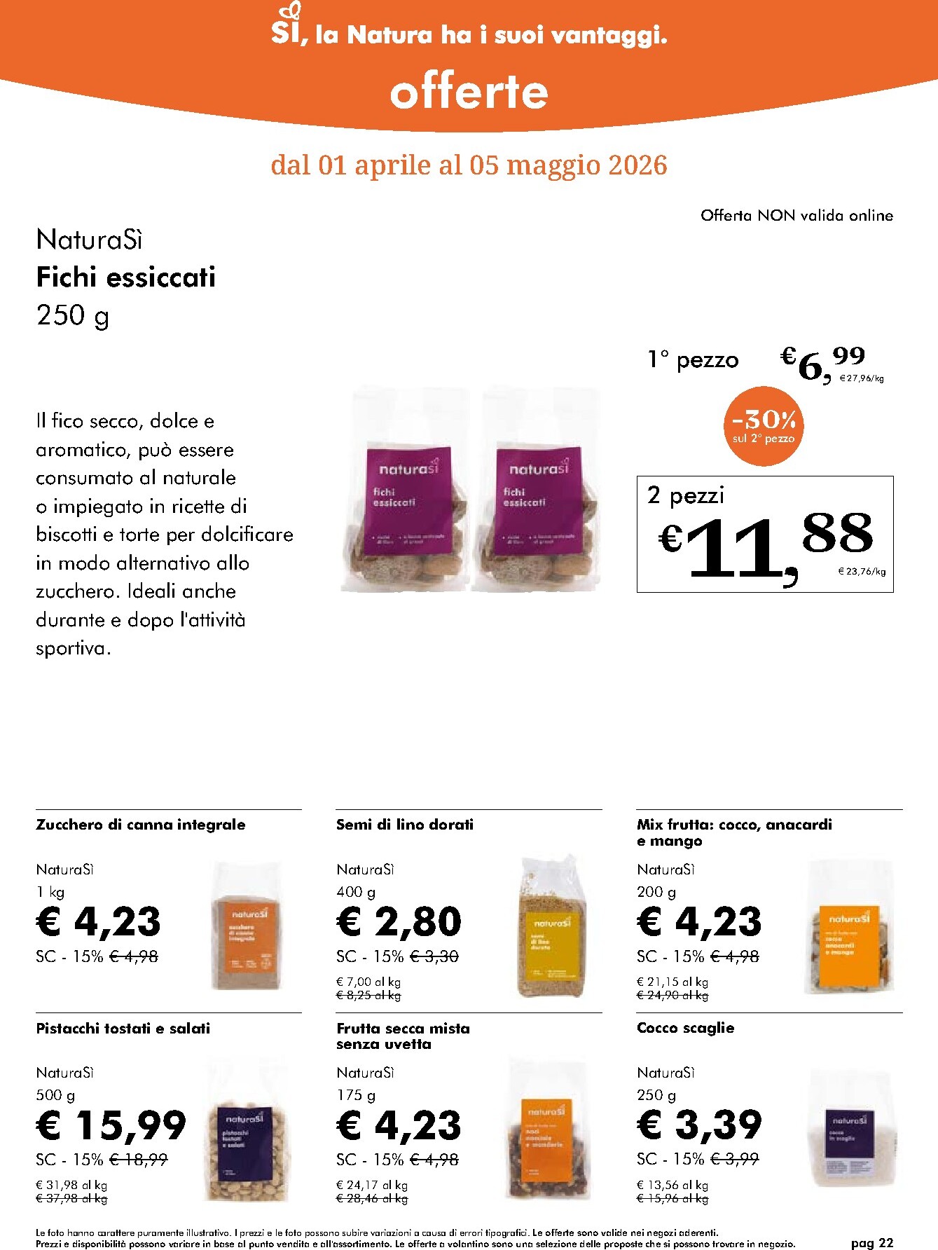 naturasi - Volantino NaturaSì valido dal 01/04/2026 al 05/05/2026 - page: 22