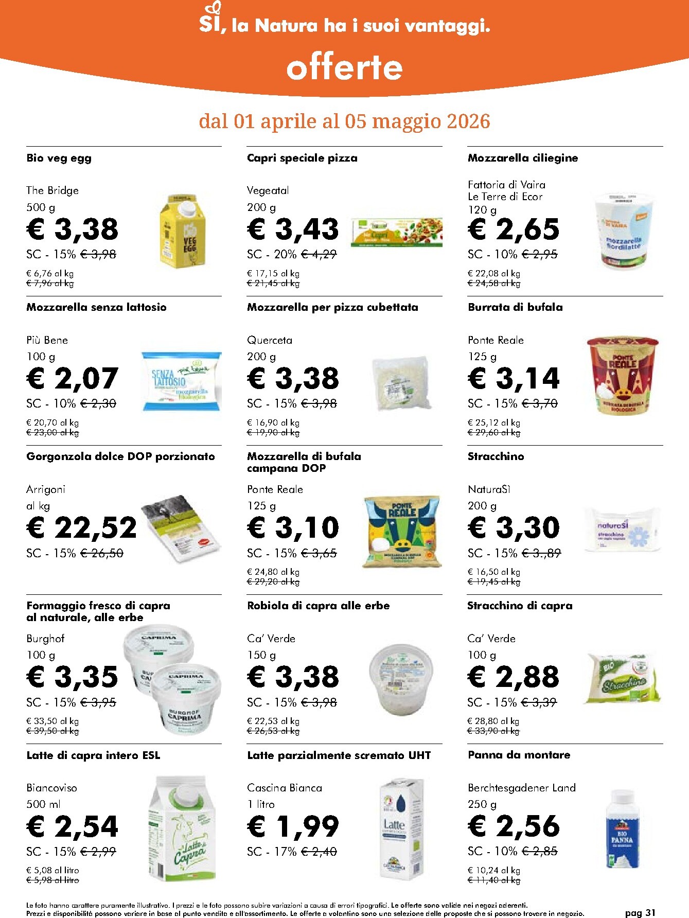 naturasi - Volantino NaturaSì valido dal 01/04/2026 al 05/05/2026 - page: 31