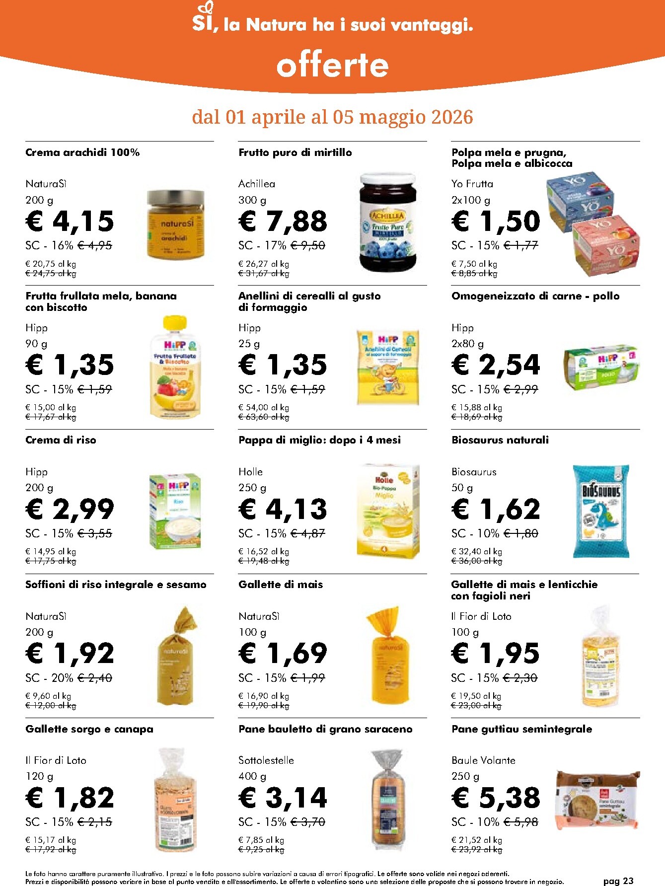 naturasi - Volantino NaturaSì valido dal 01/04/2026 al 05/05/2026 - page: 23