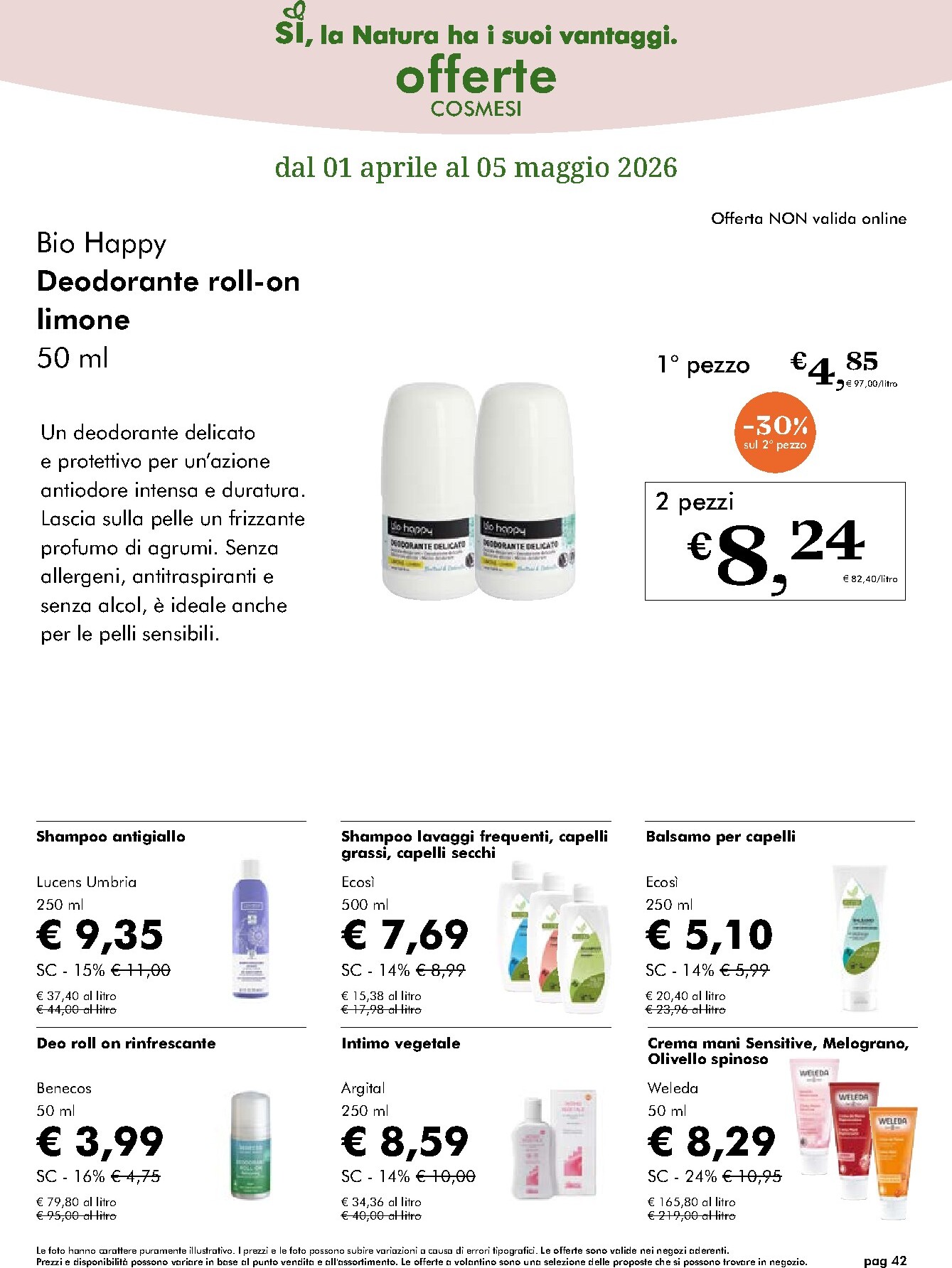 naturasi - Volantino NaturaSì valido dal 01/04/2026 al 05/05/2026 - page: 42