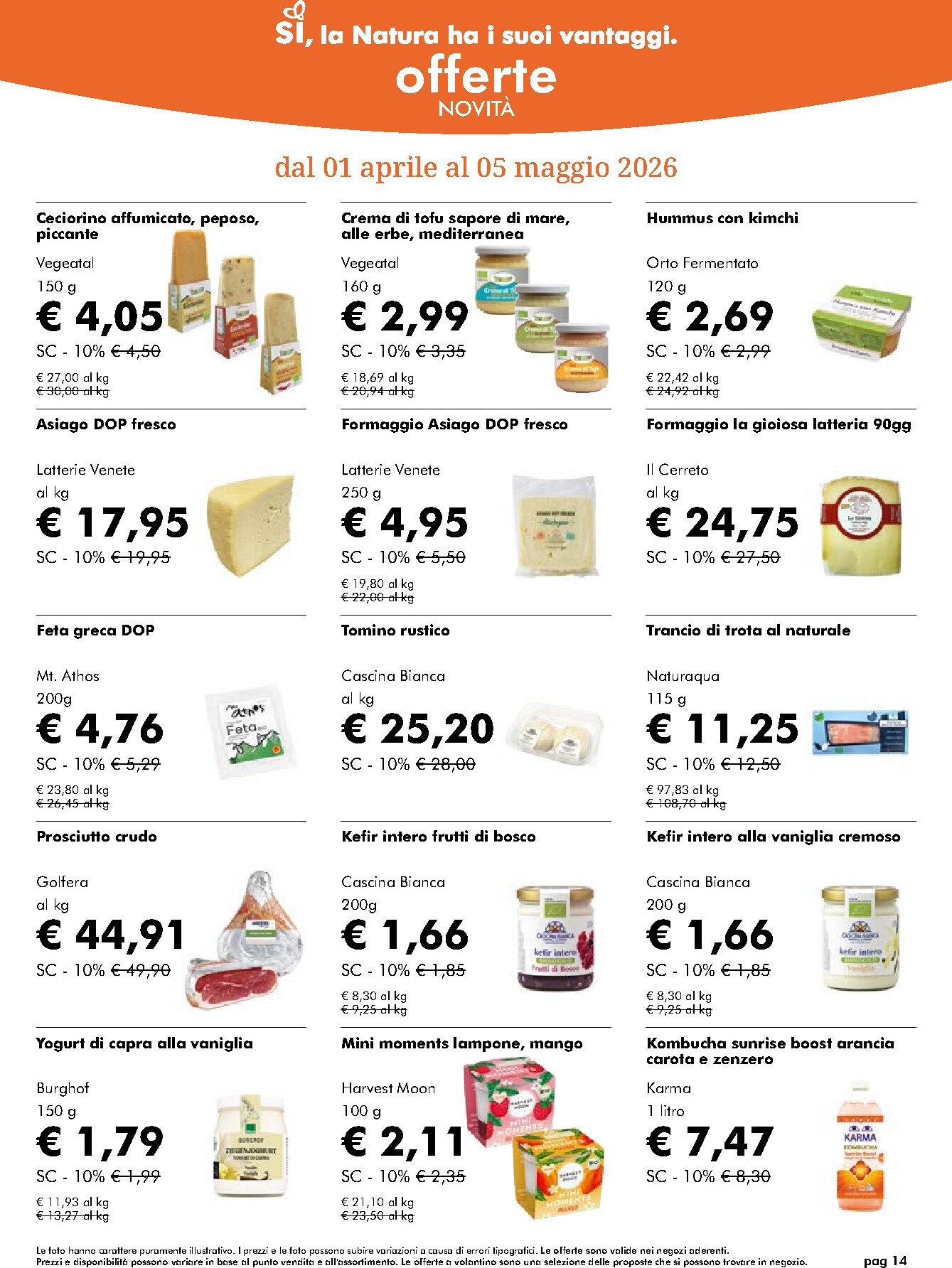 naturasi - Volantino NaturaSì valido dal 01/04/2026 al 05/05/2026 - page: 14