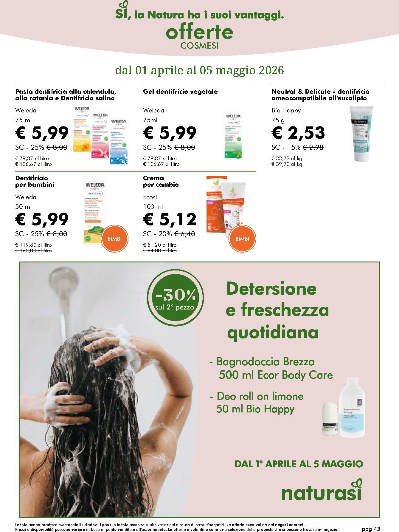 naturasi - Volantino NaturaSì valido dal 01/04/2026 al 05/05/2026 - page: 43