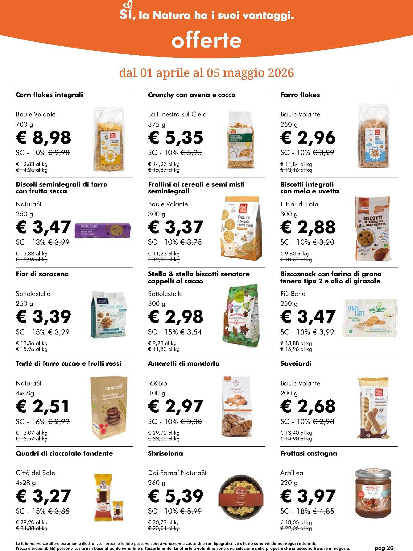 naturasi - Volantino NaturaSì valido dal 01/04/2026 al 05/05/2026 - page: 20
