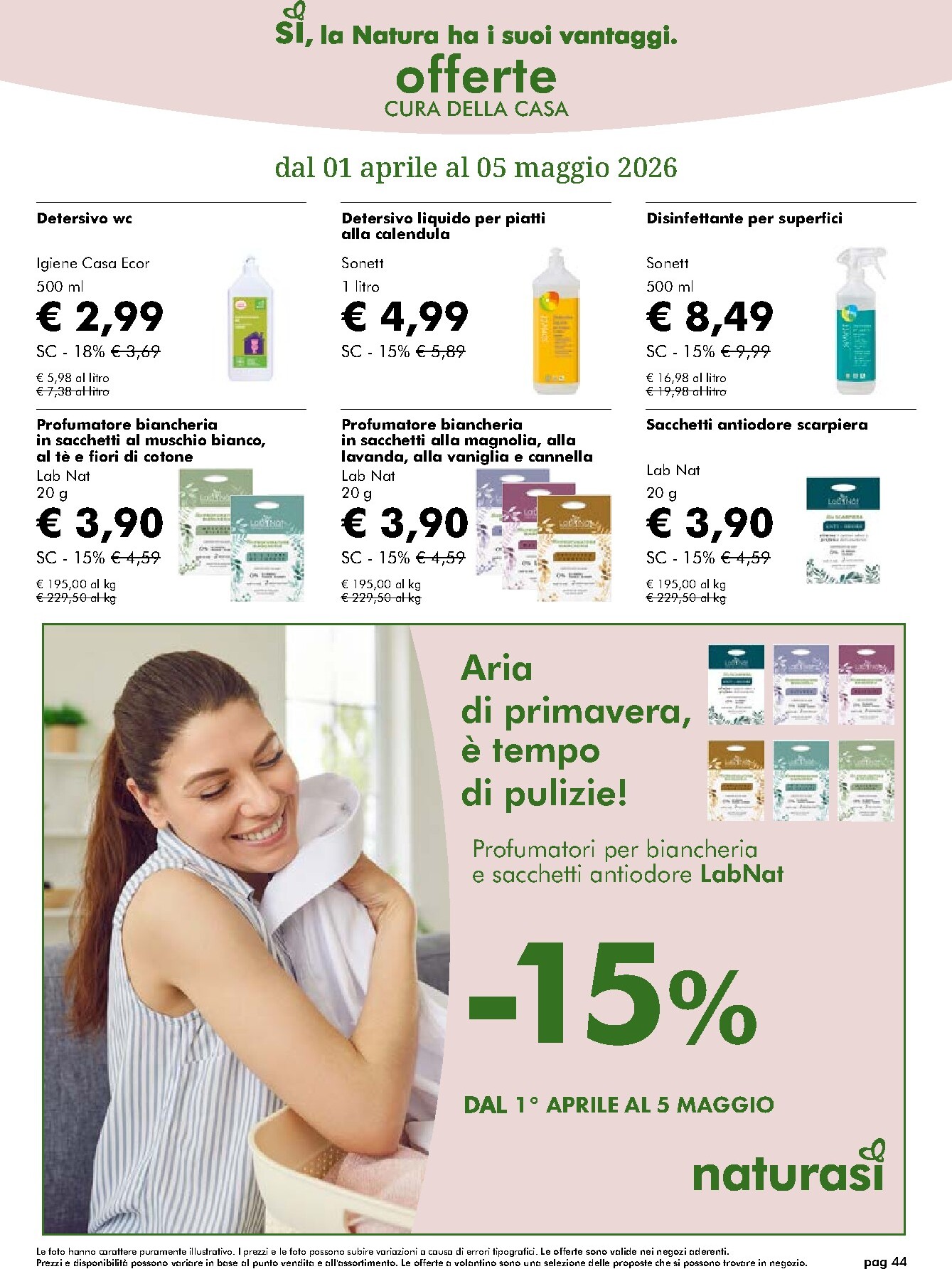 naturasi - Volantino NaturaSì valido dal 01/04/2026 al 05/05/2026 - page: 44