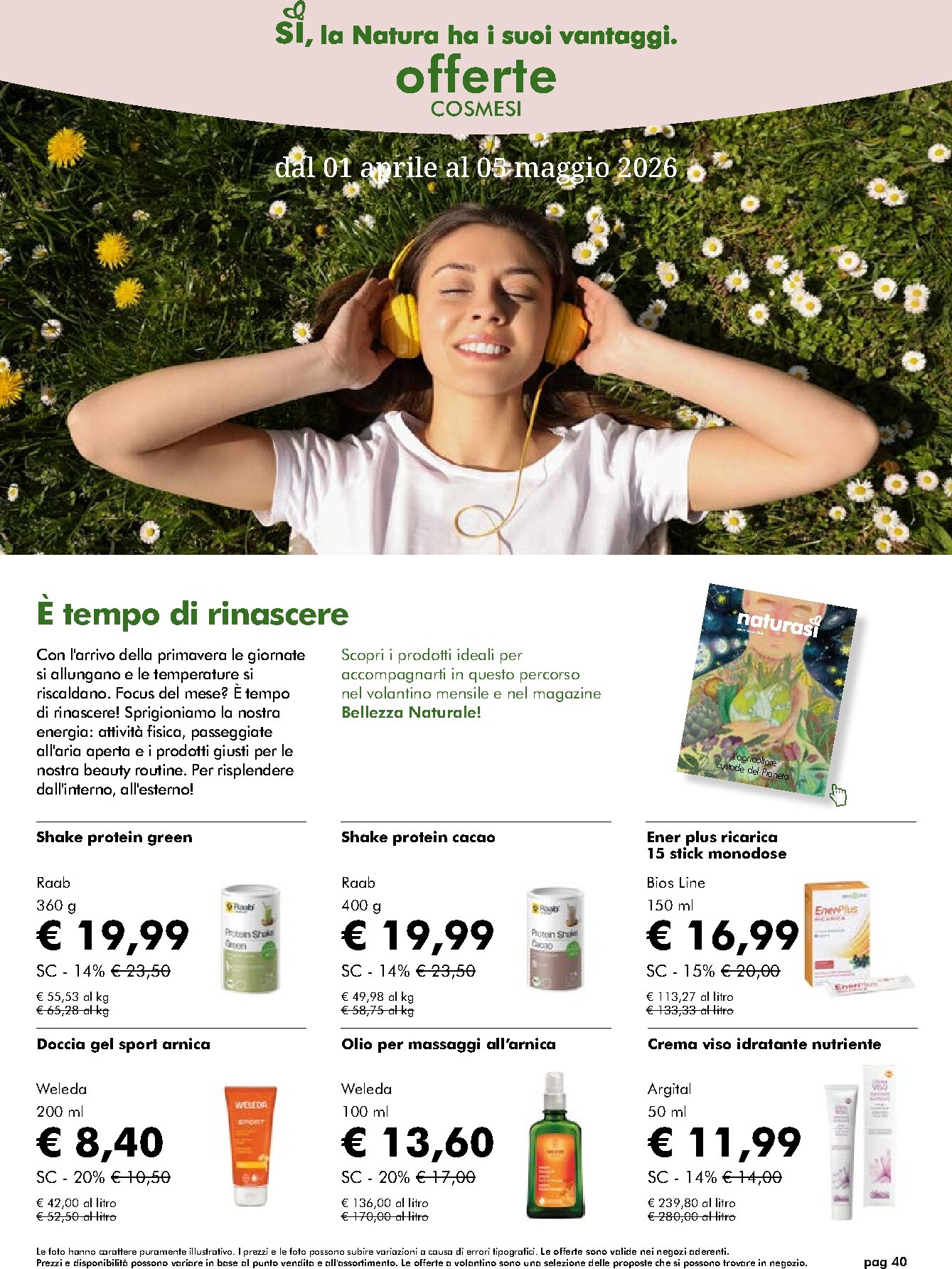 naturasi - Volantino NaturaSì valido dal 01/04/2026 al 05/05/2026 - page: 40