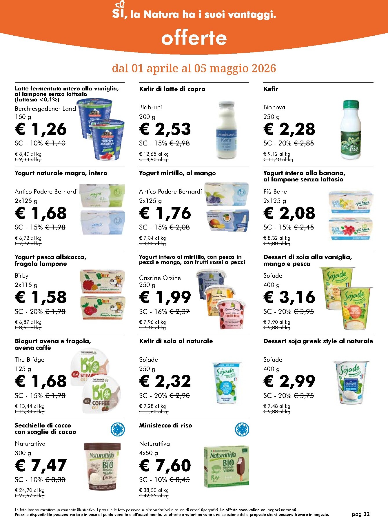 naturasi - Volantino NaturaSì valido dal 01/04/2026 al 05/05/2026 - page: 32
