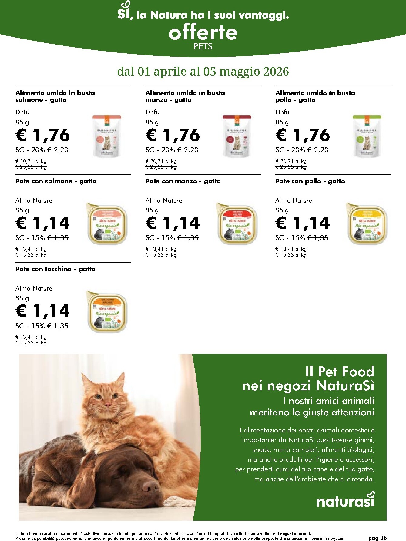 naturasi - Volantino NaturaSì valido dal 01/04/2026 al 05/05/2026 - page: 38