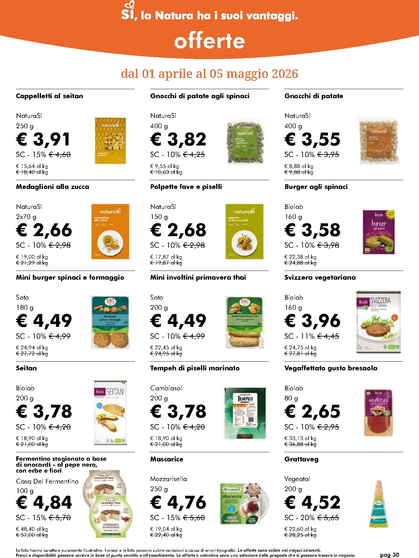 naturasi - Volantino NaturaSì valido dal 01/04/2026 al 05/05/2026 - page: 30