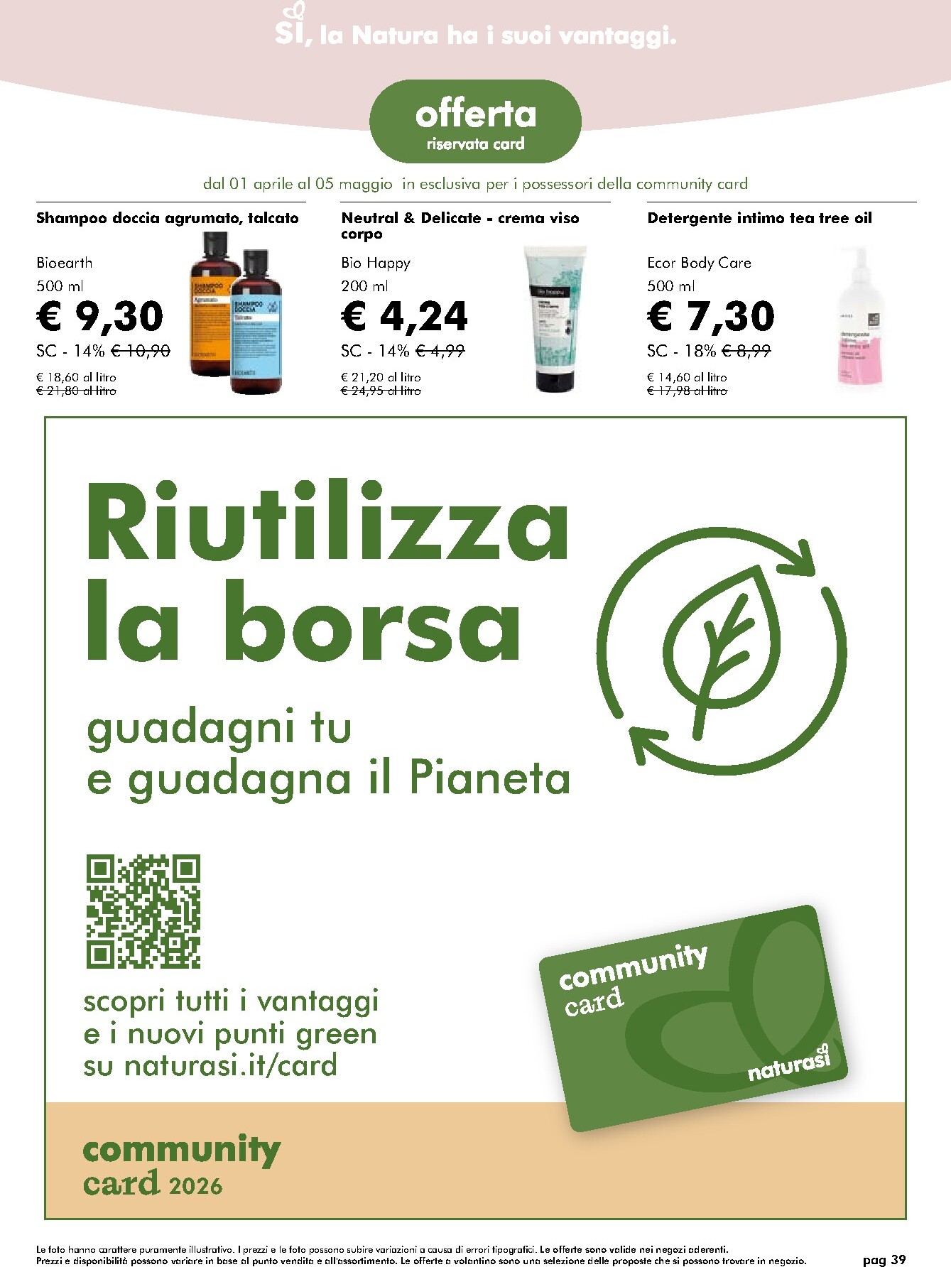 naturasi - Volantino NaturaSì valido dal 01/04/2026 al 05/05/2026 - page: 39