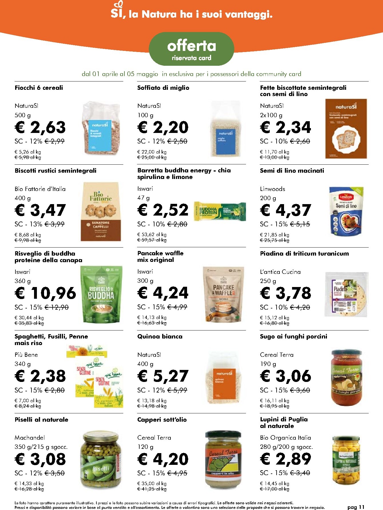 naturasi - Volantino NaturaSì valido dal 01/04/2026 al 05/05/2026 - page: 11
