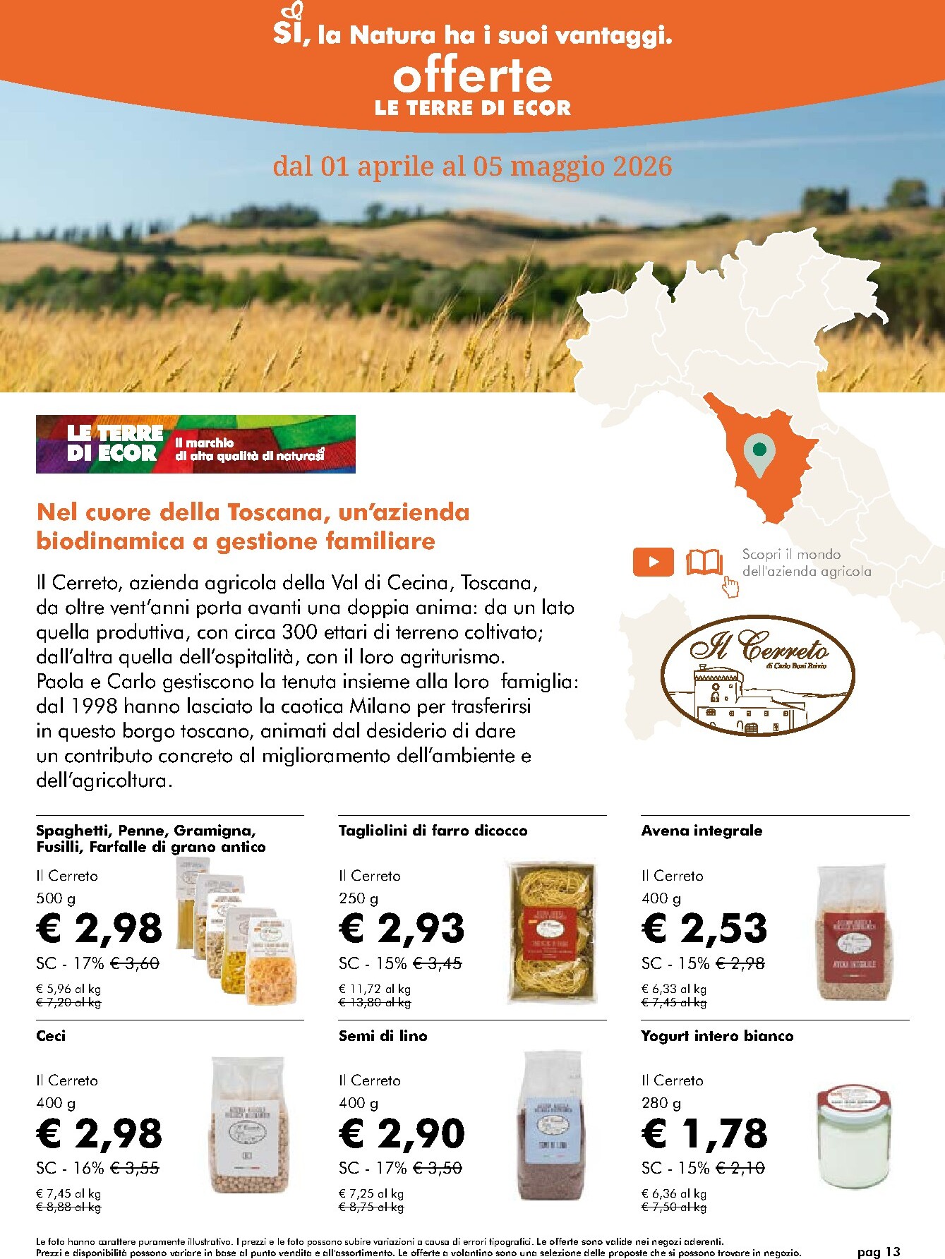 naturasi - Volantino NaturaSì valido dal 01/04/2026 al 05/05/2026 - page: 13