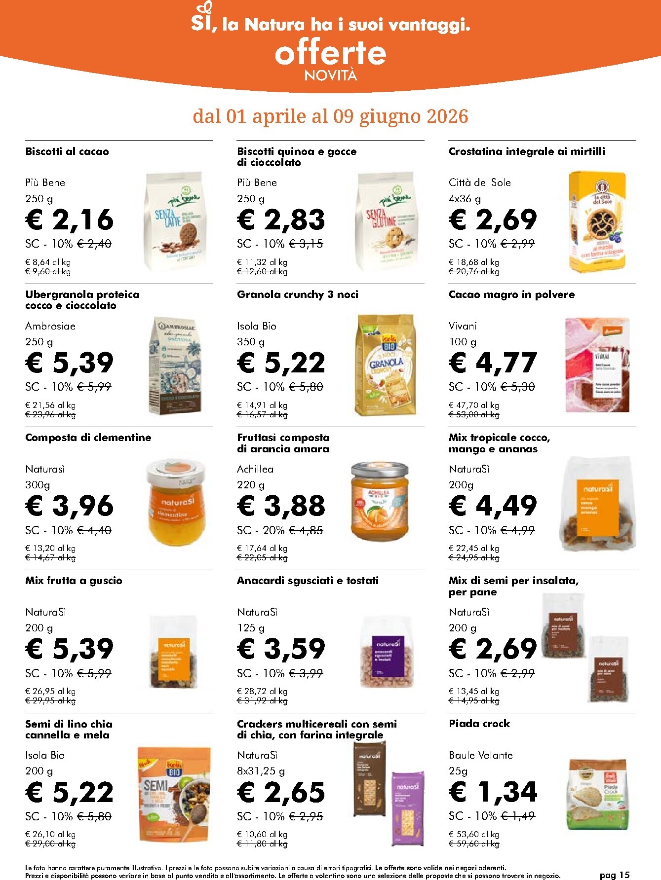 naturasi - Volantino NaturaSì valido dal 01/04/2026 al 05/05/2026 - page: 15